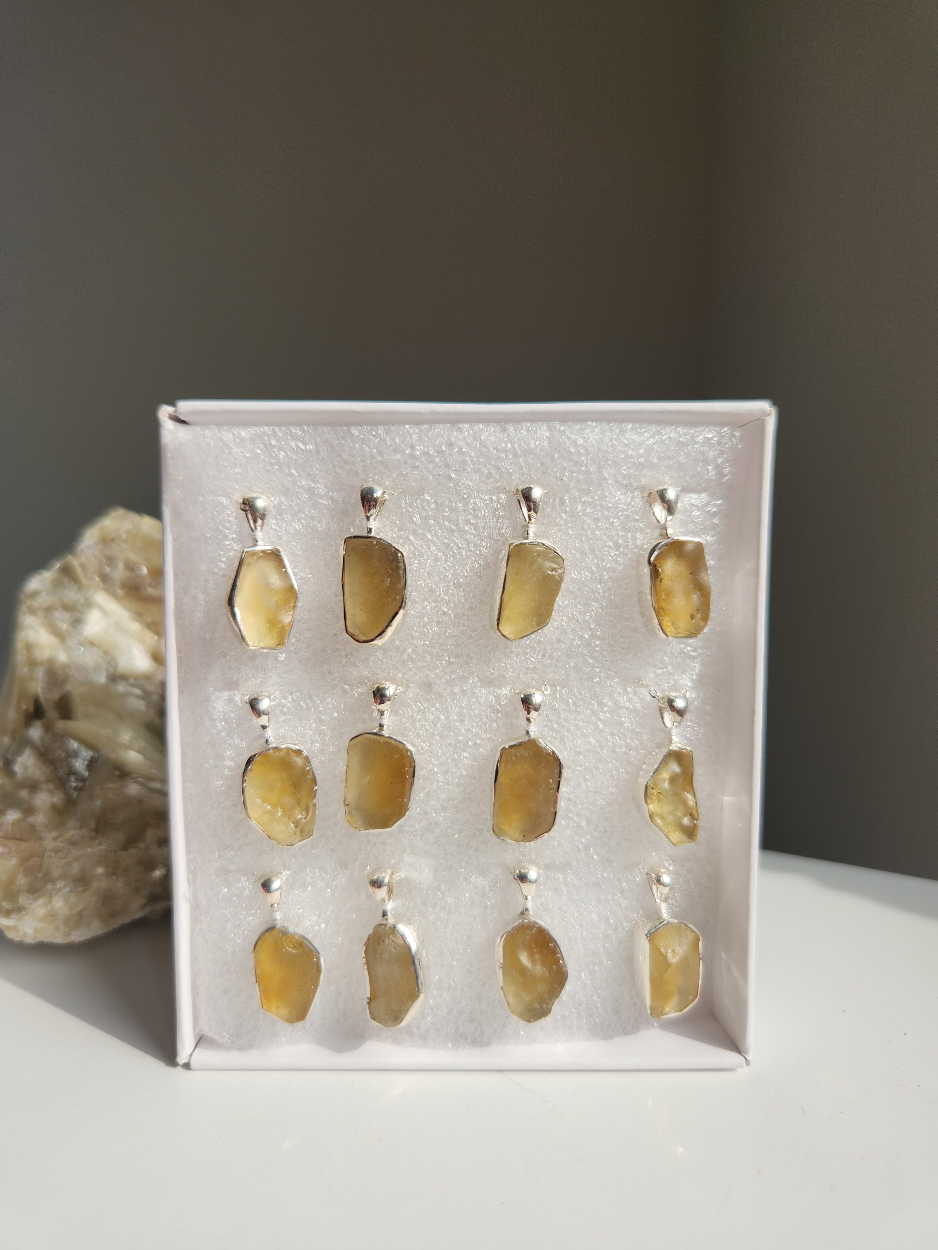 Libyan desert glass on sale necklace