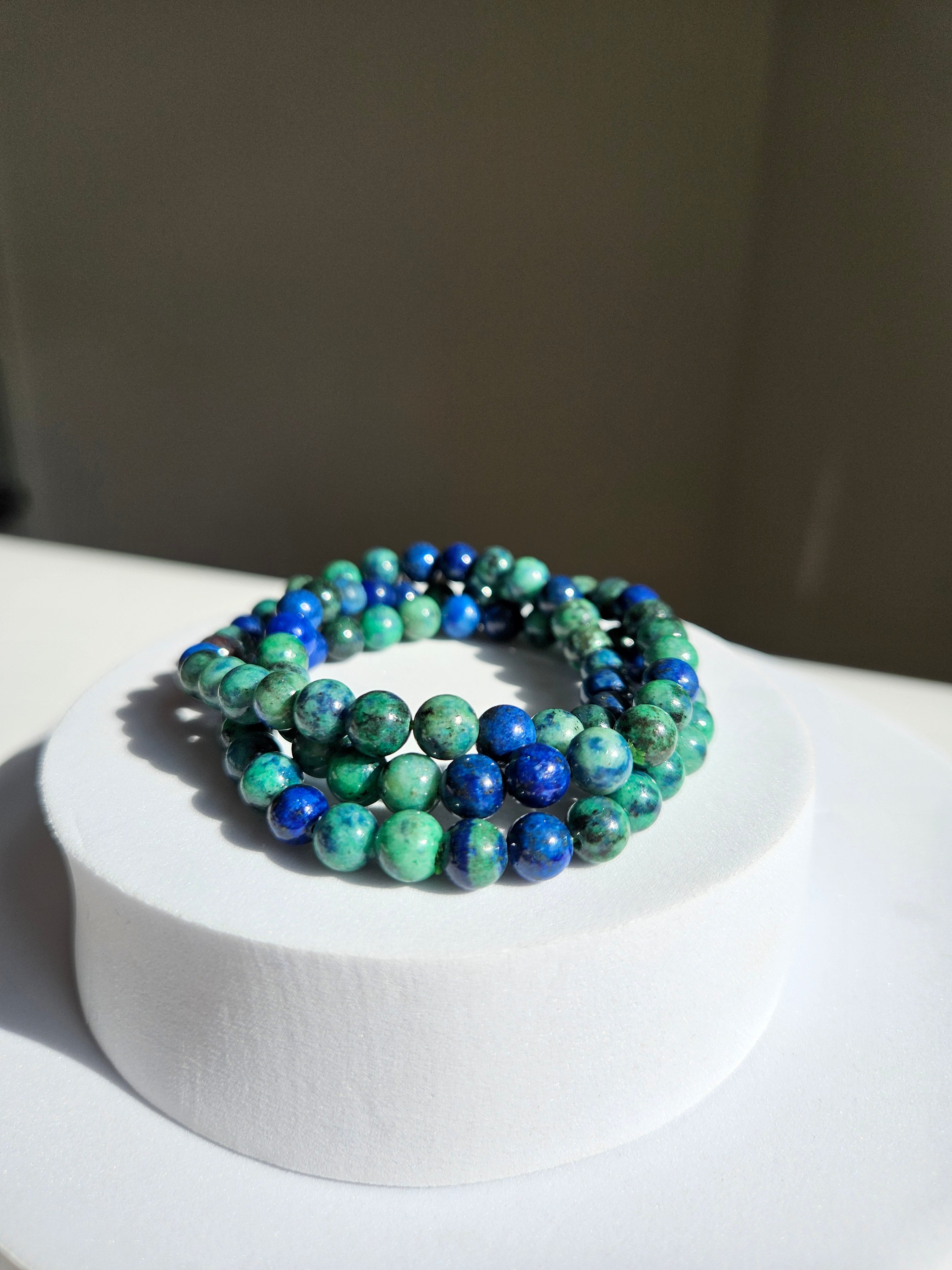 Azurite x Lapis bracelet | 6mm