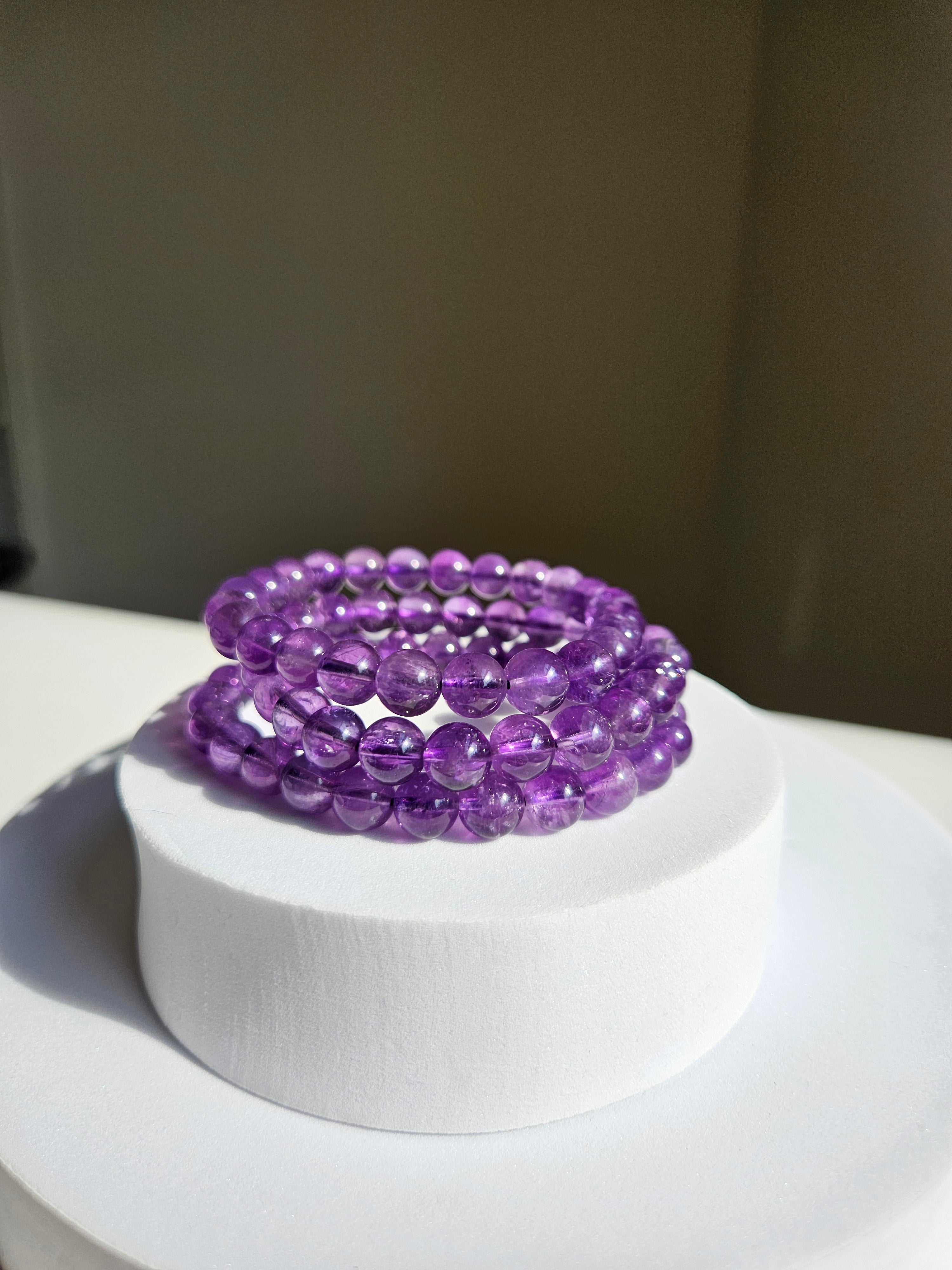 Amethyst bracelet | 7mm