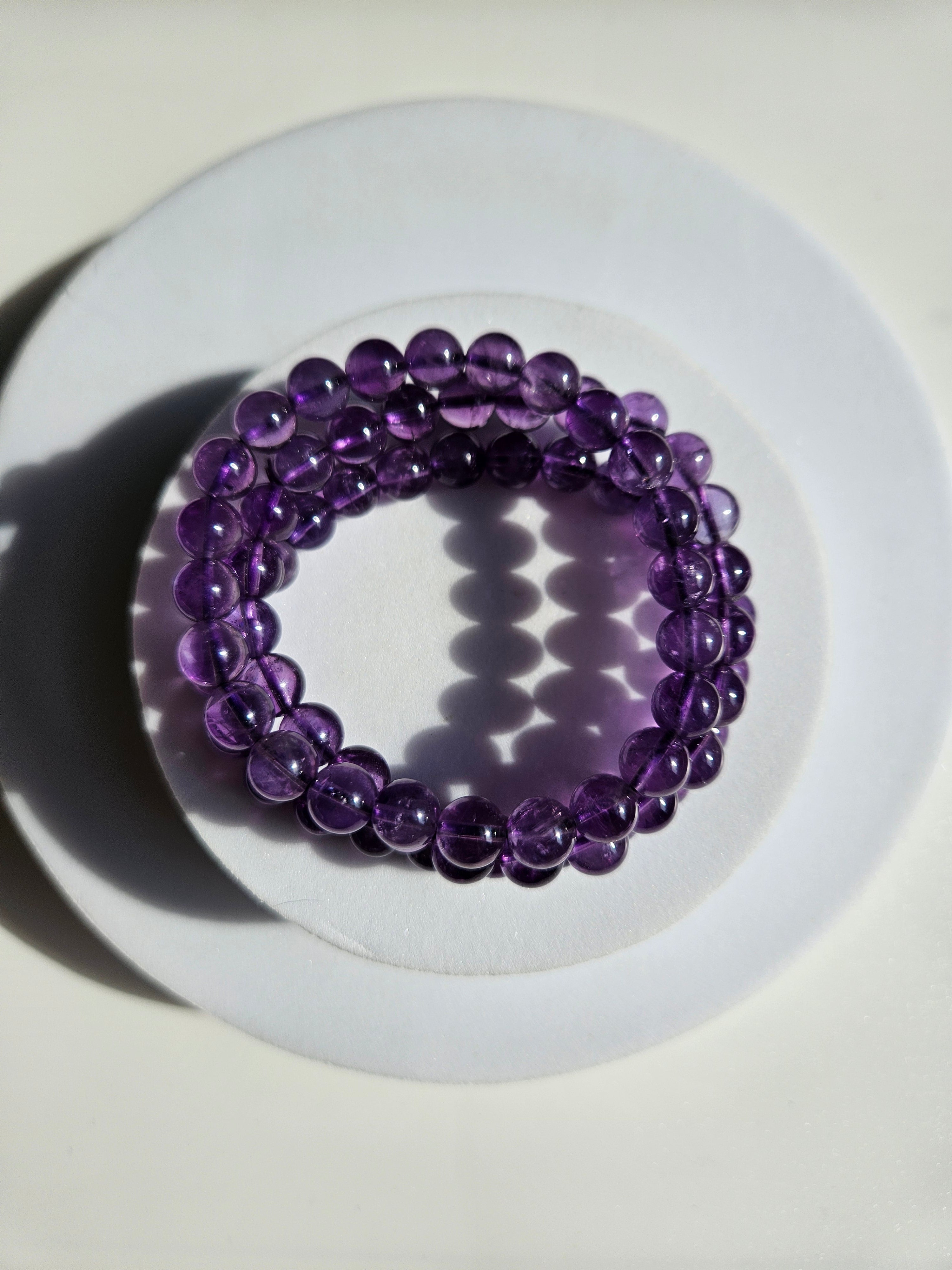 Amethyst bracelet | 7mm