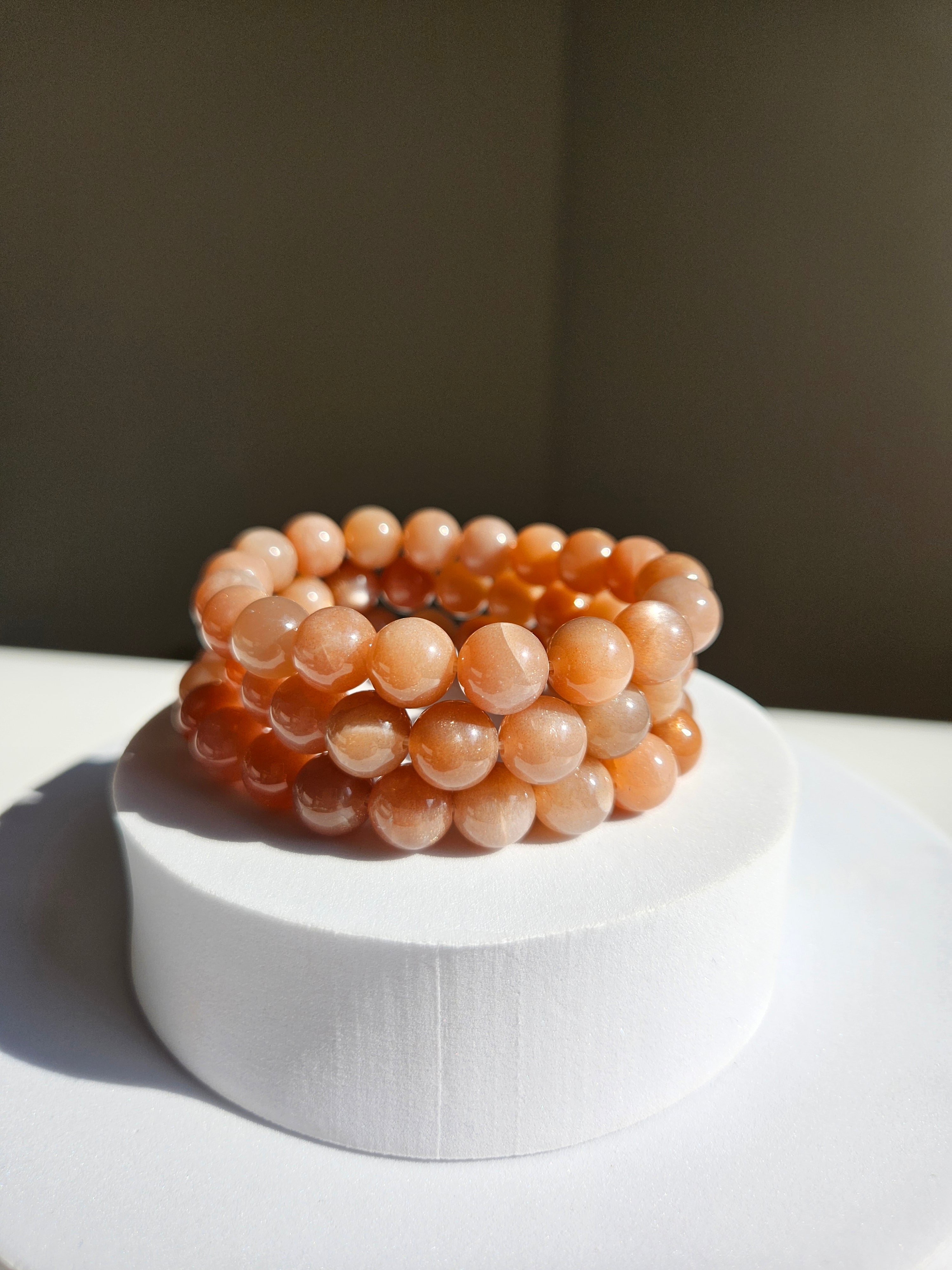 Sunstone x Moonstone bracelet | 9mm