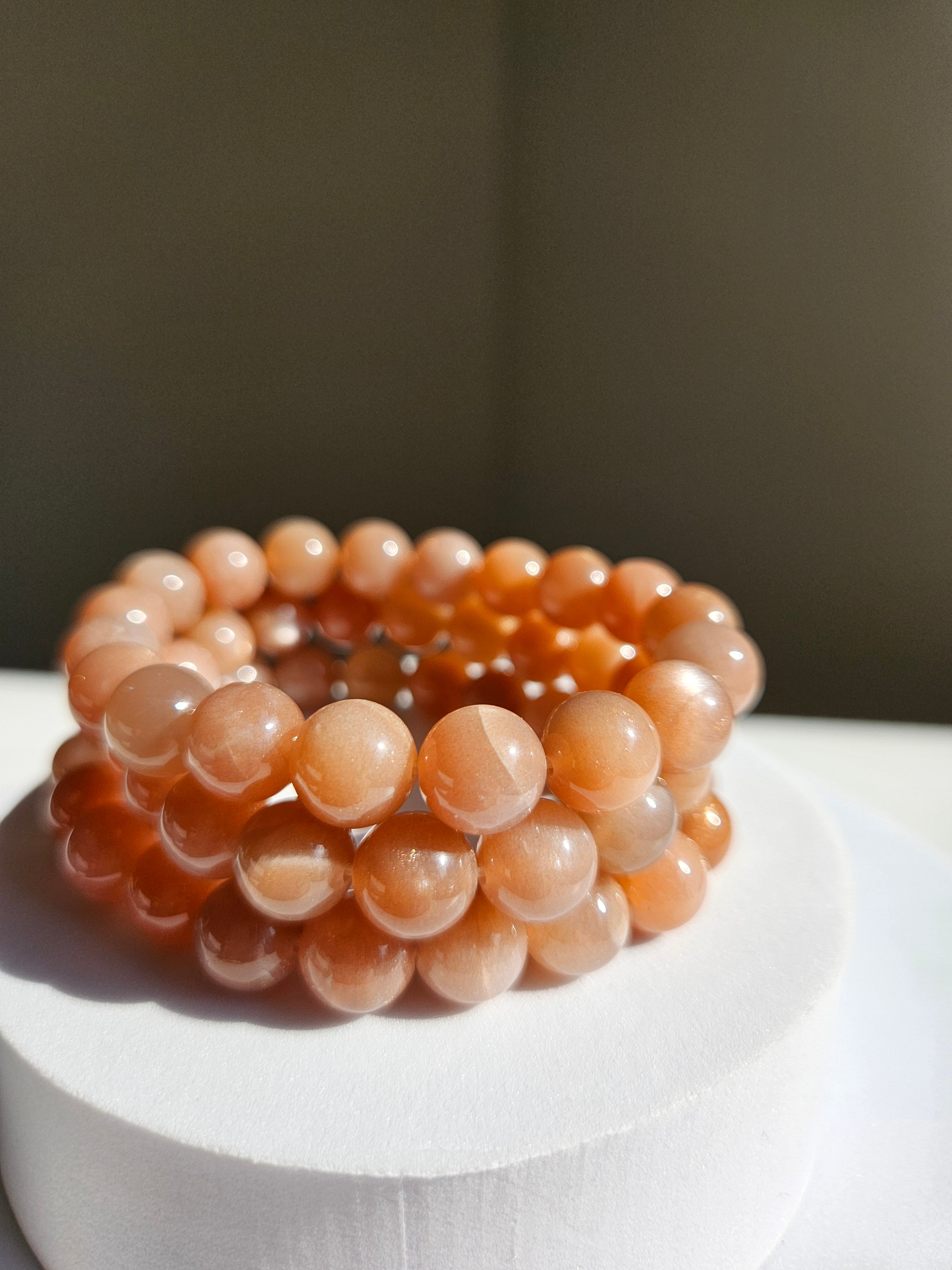 Sunstone x Moonstone bracelet | 9mm