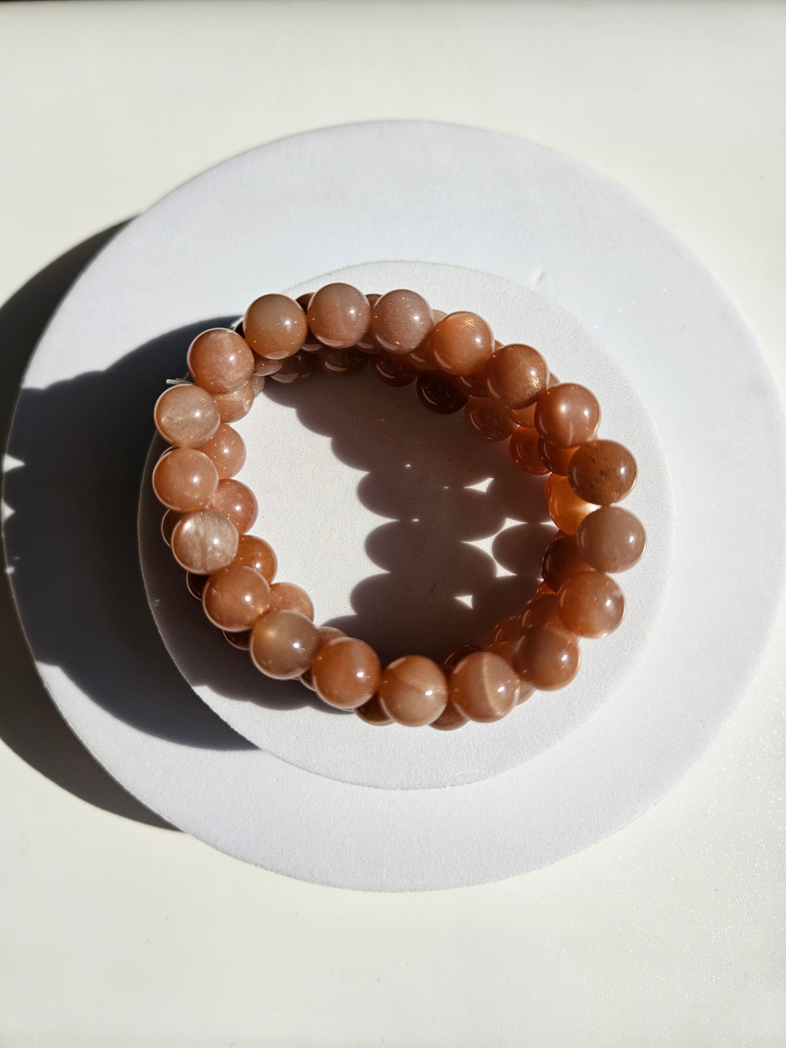 Sunstone x Moonstone bracelet | 9mm