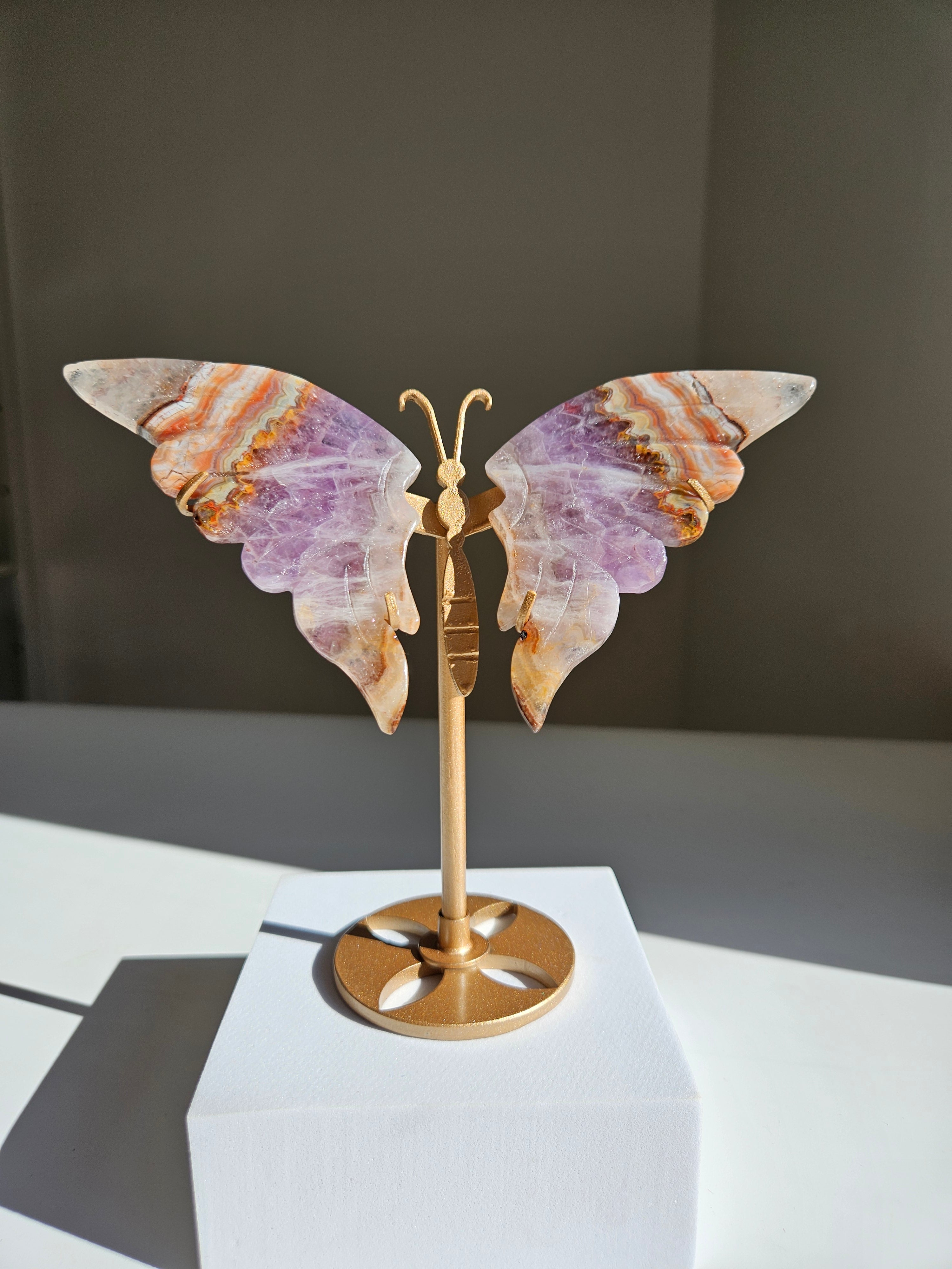 Amethyst x Agate Butterfly 001