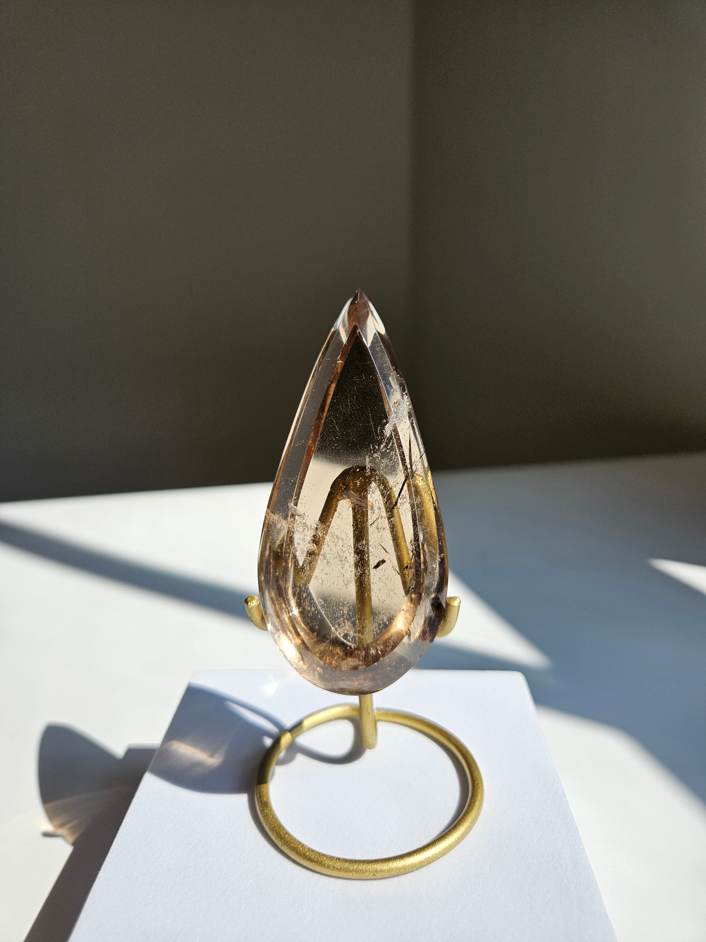 Smoky Quartz Teardrop 001