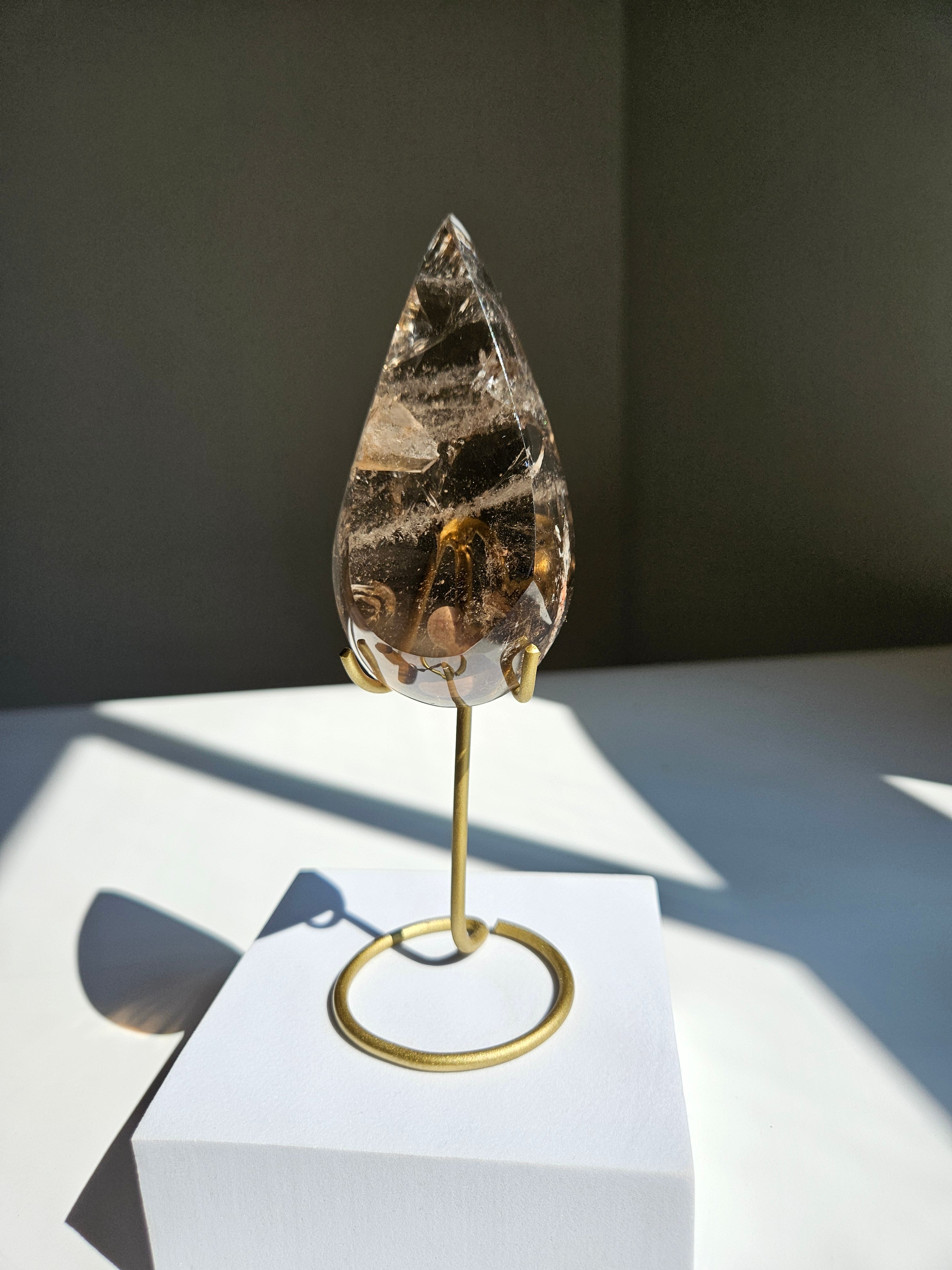 Smoky Quartz Teardrop 004