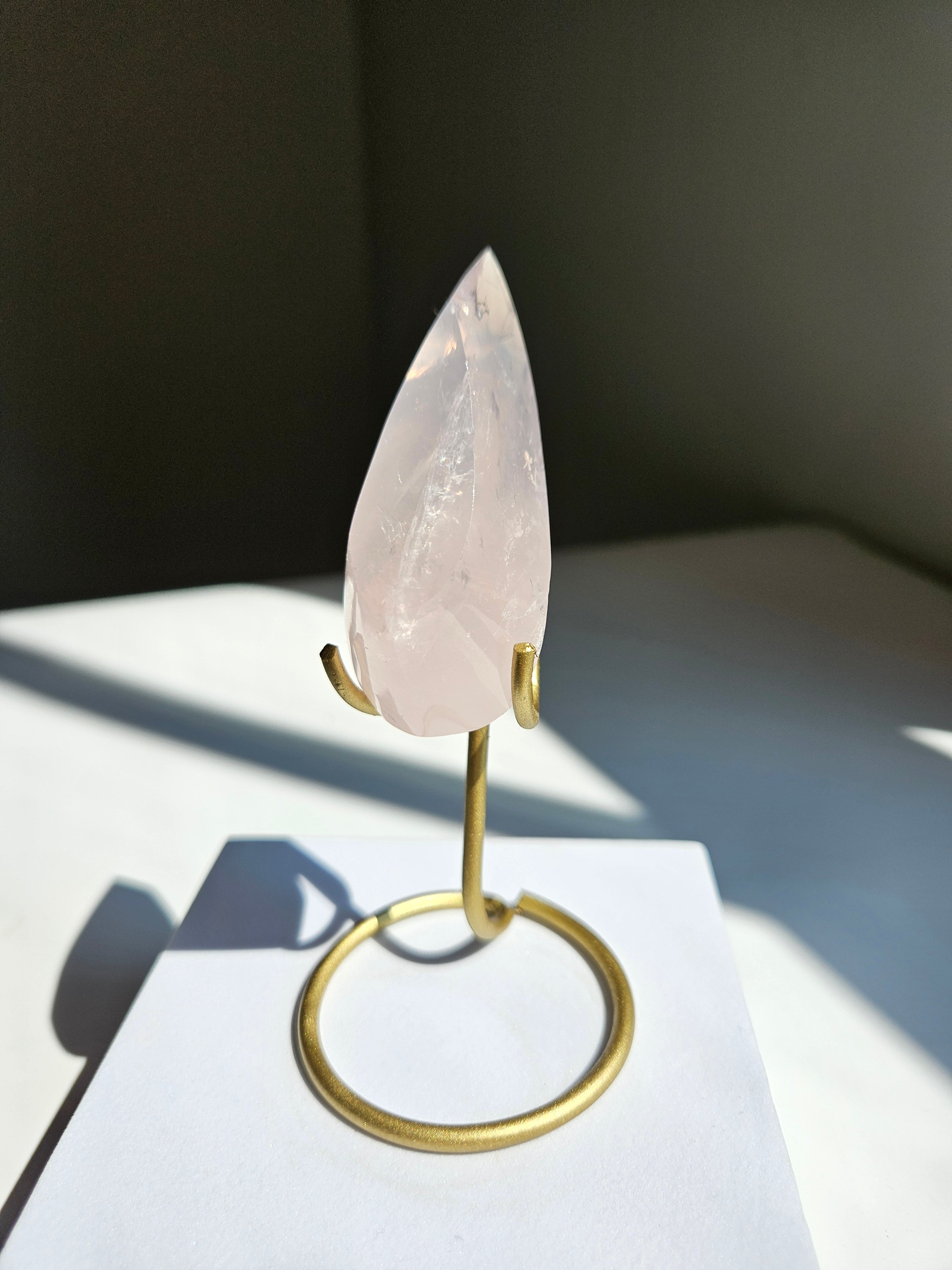 Rose Quartz Teardrop 001