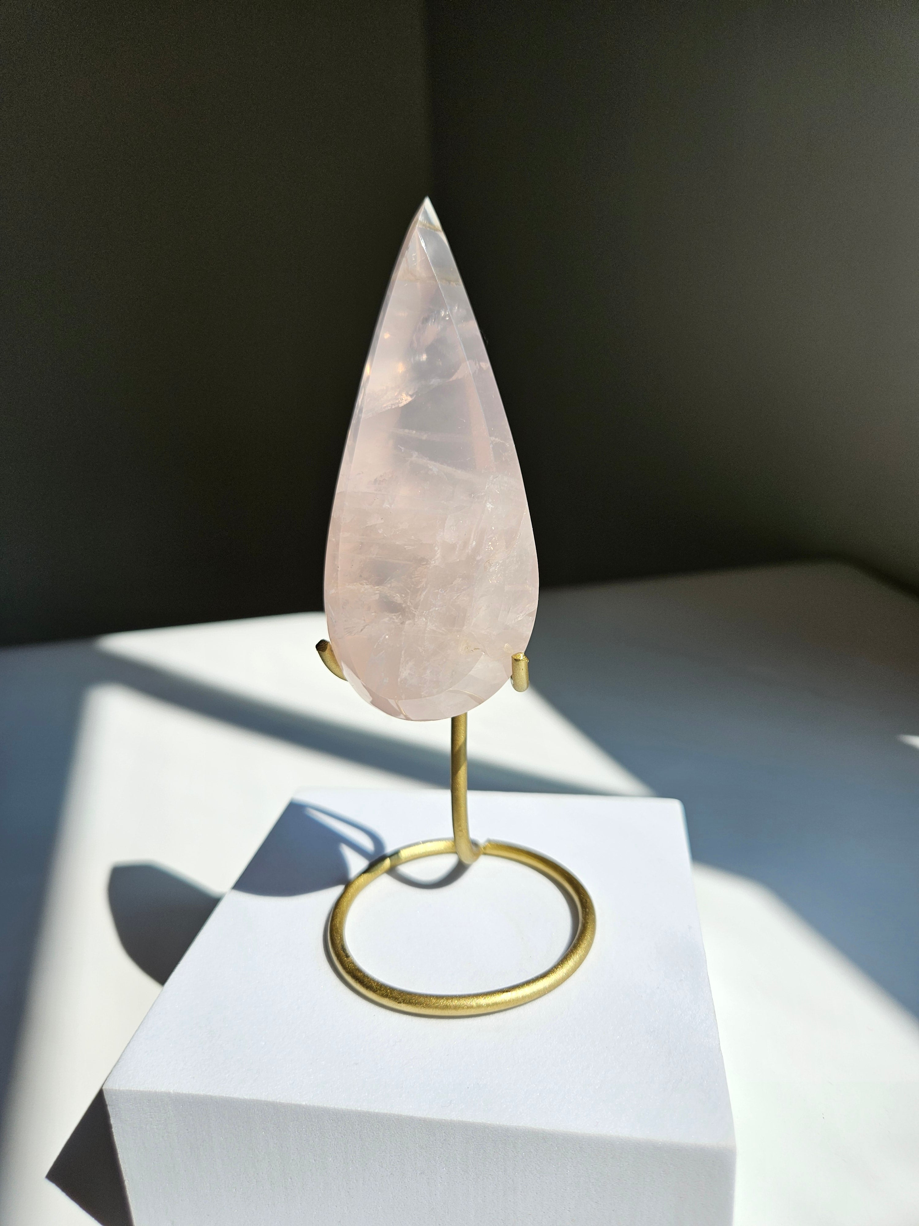 Rose Quartz Teardrop 002