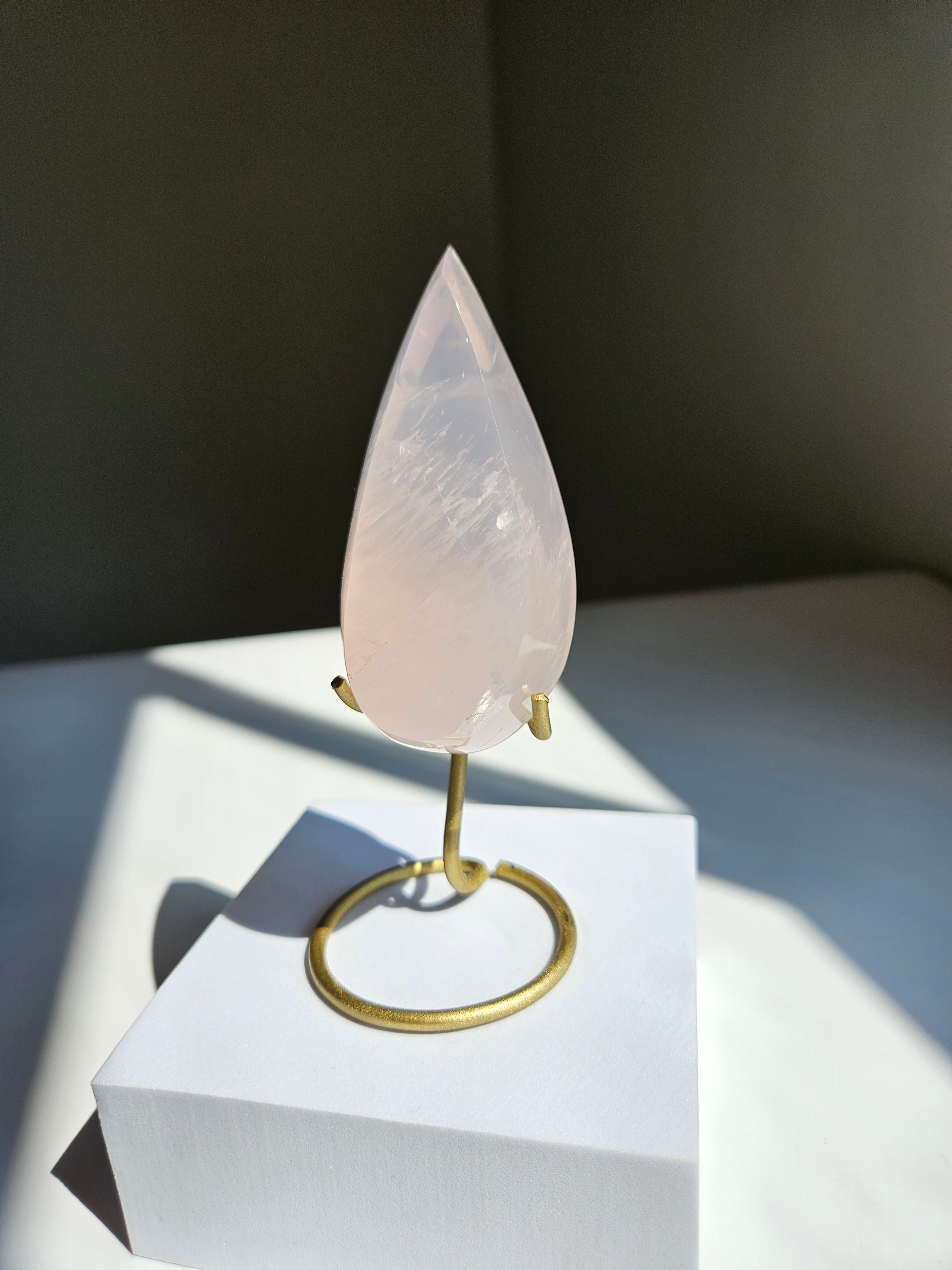 Rose Quartz Teardrop 003