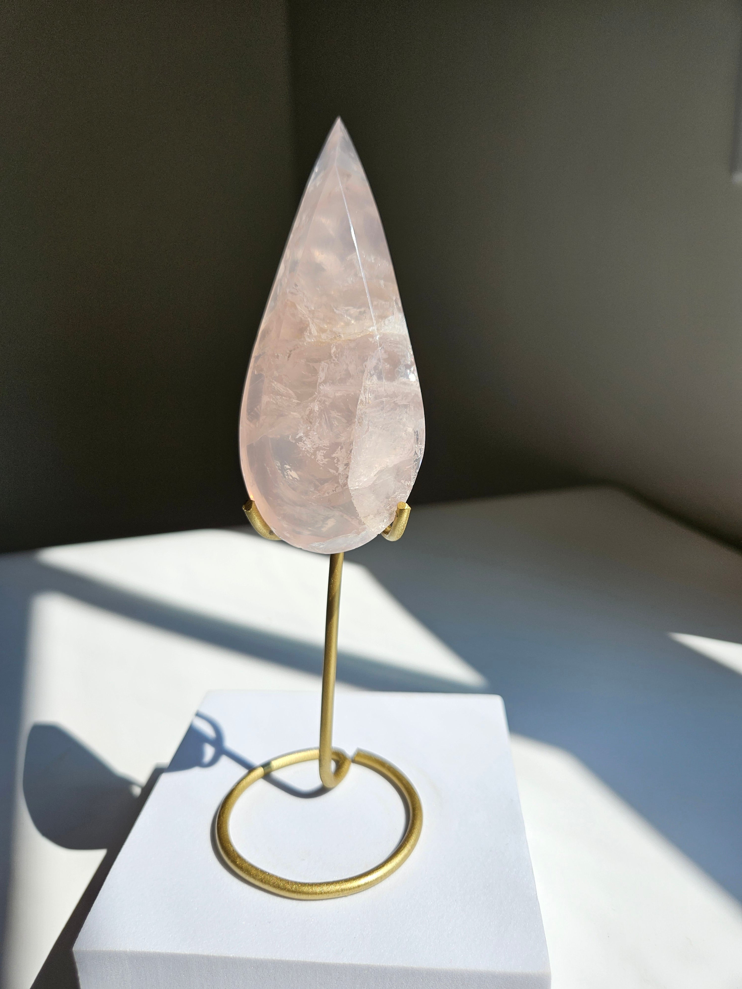 Rose Quartz Teardrop 004