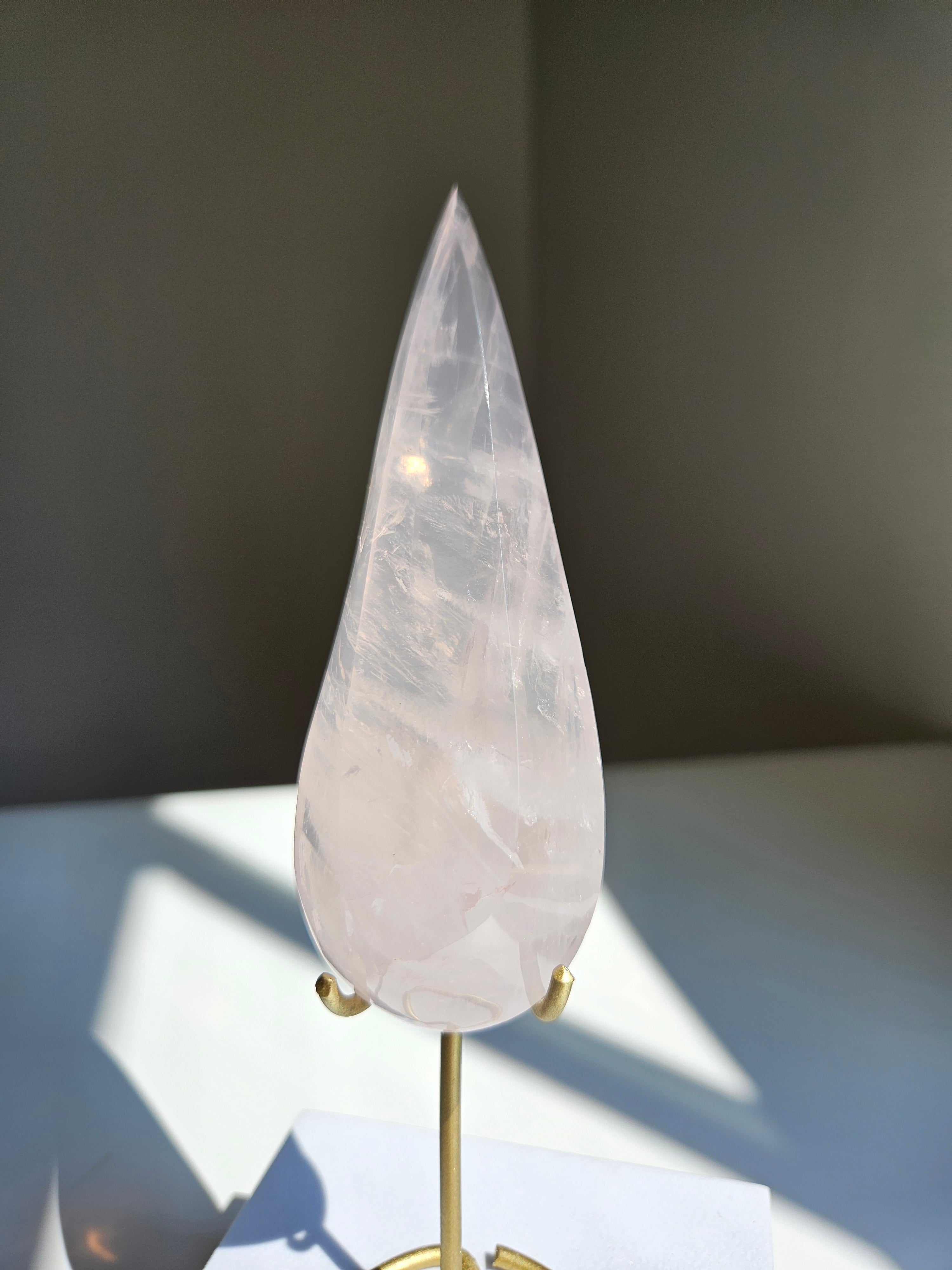 Rose Quartz Teardrop 006