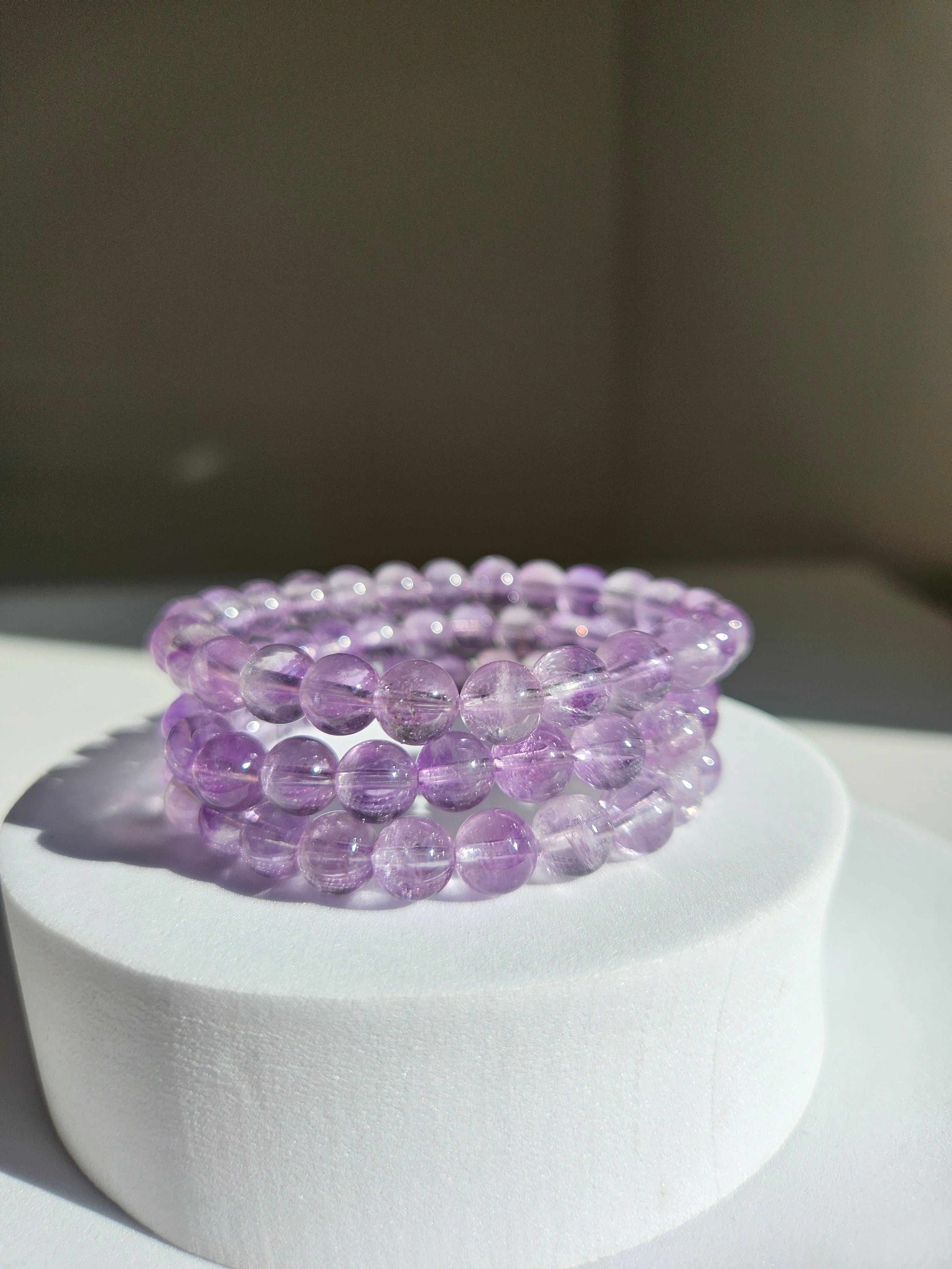 Lavender Amethyst bracelet | 8mm