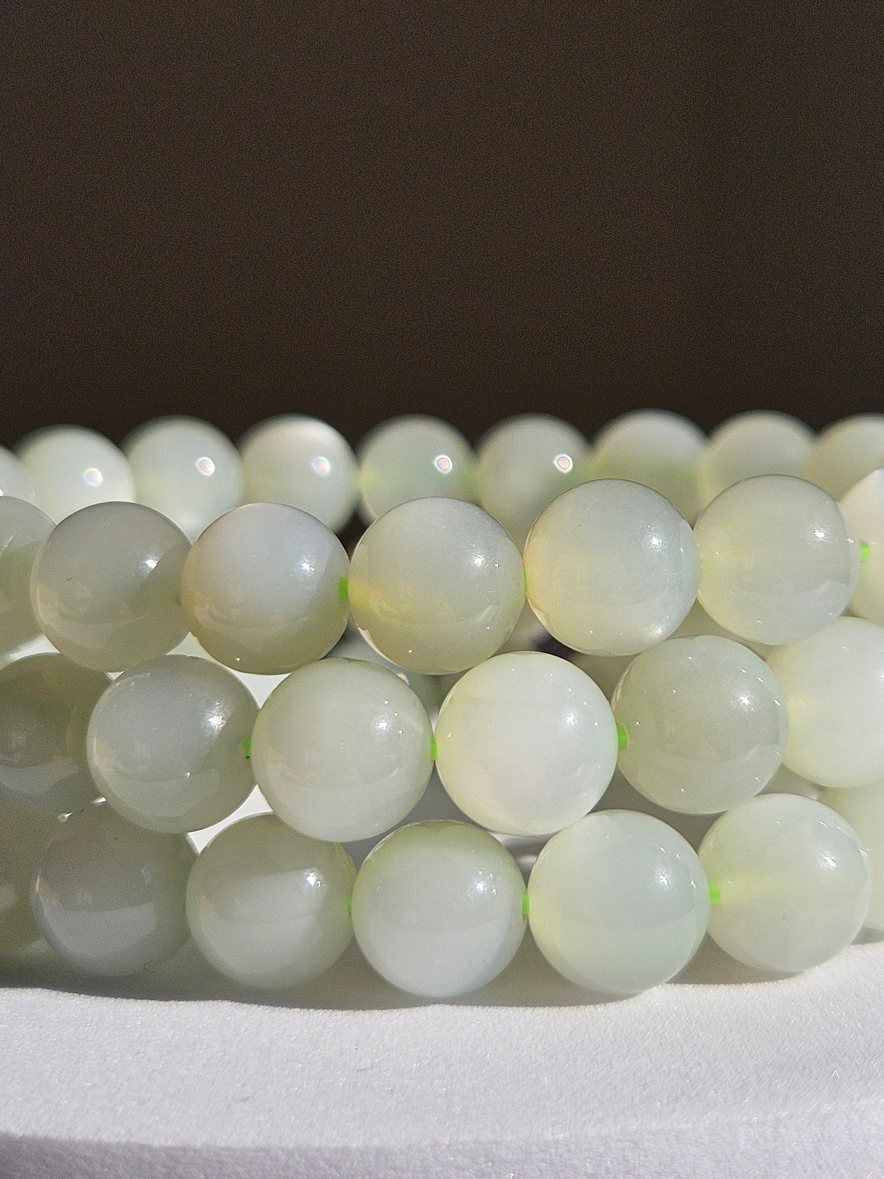 Green Moonstone Bracelet | 8mm