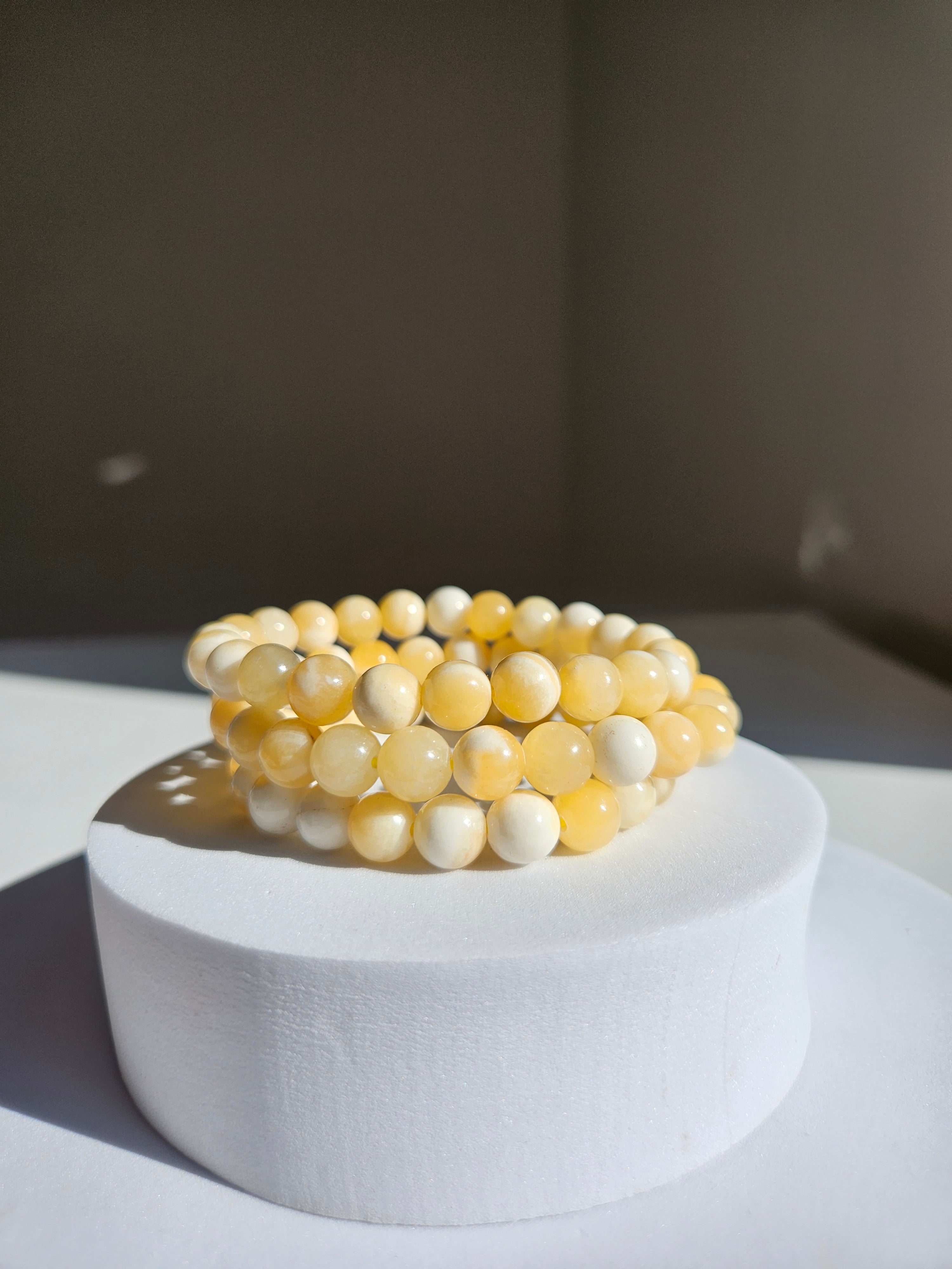 Yellow Calcite Bracelet | 8mm