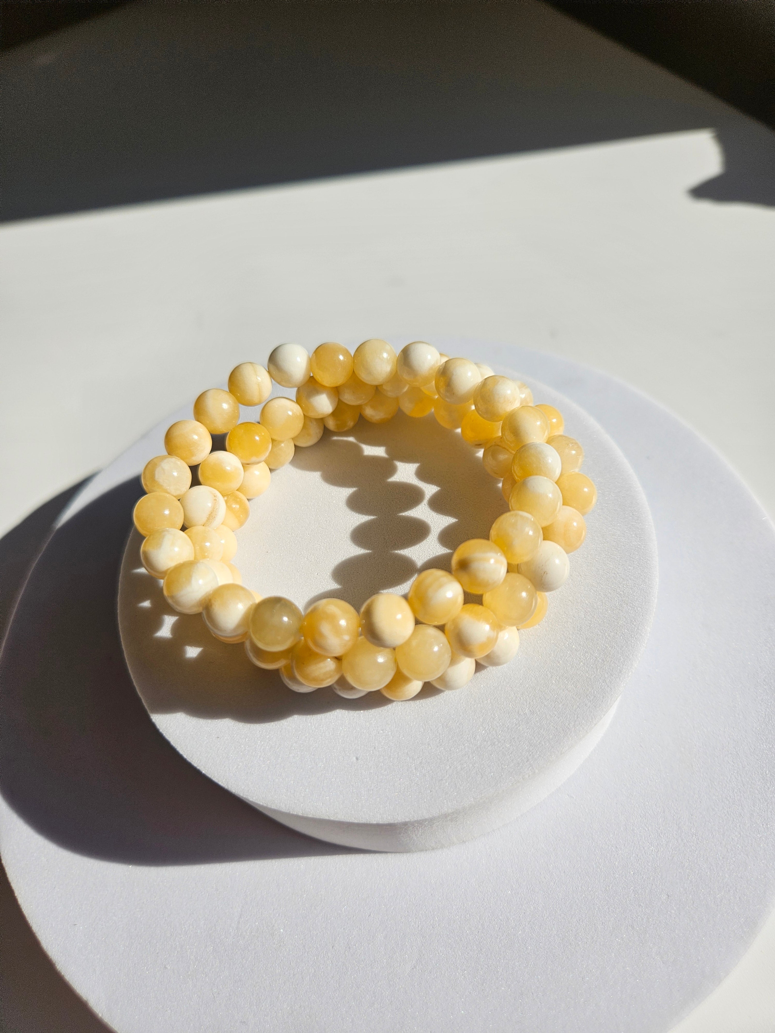 Yellow Calcite Bracelet | 8mm