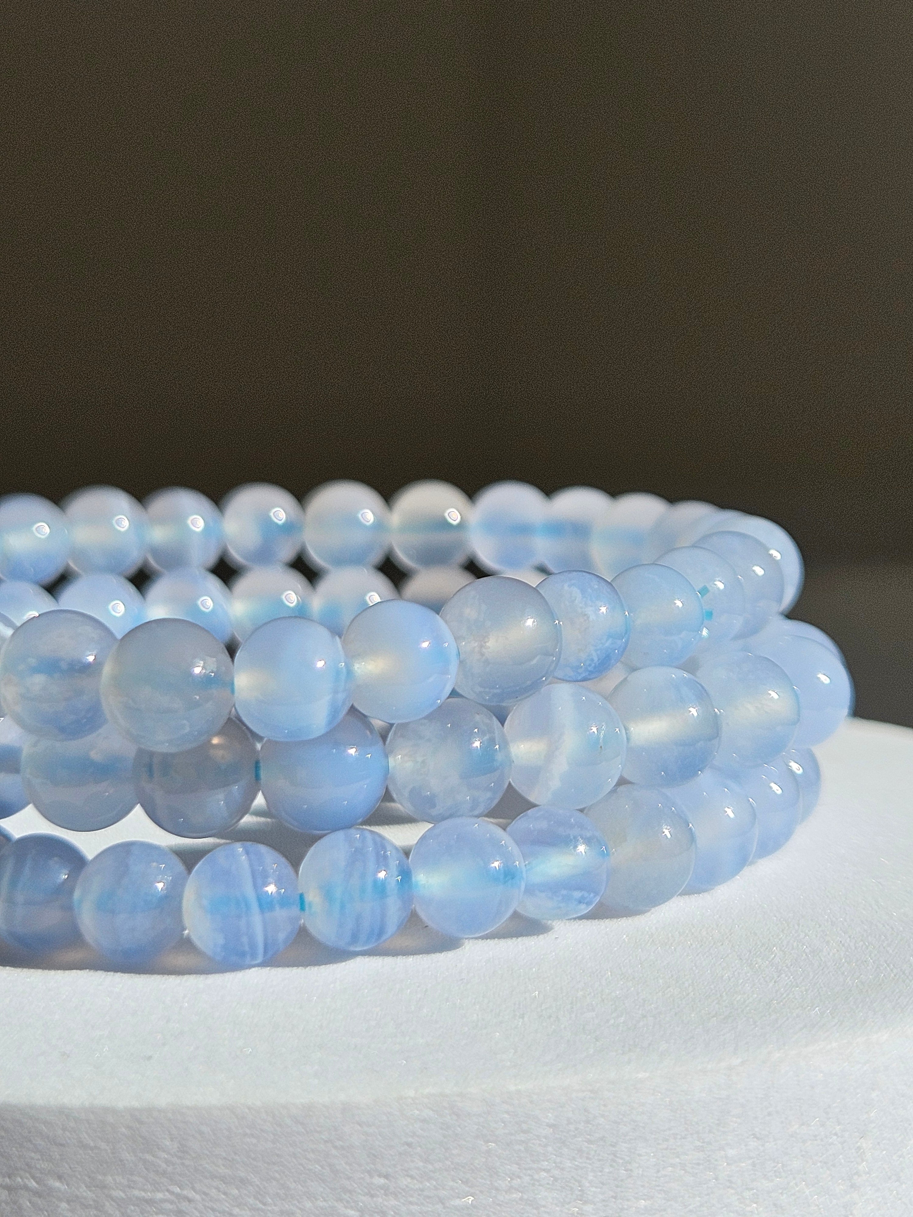 Blue Agate bracelet | 6mm