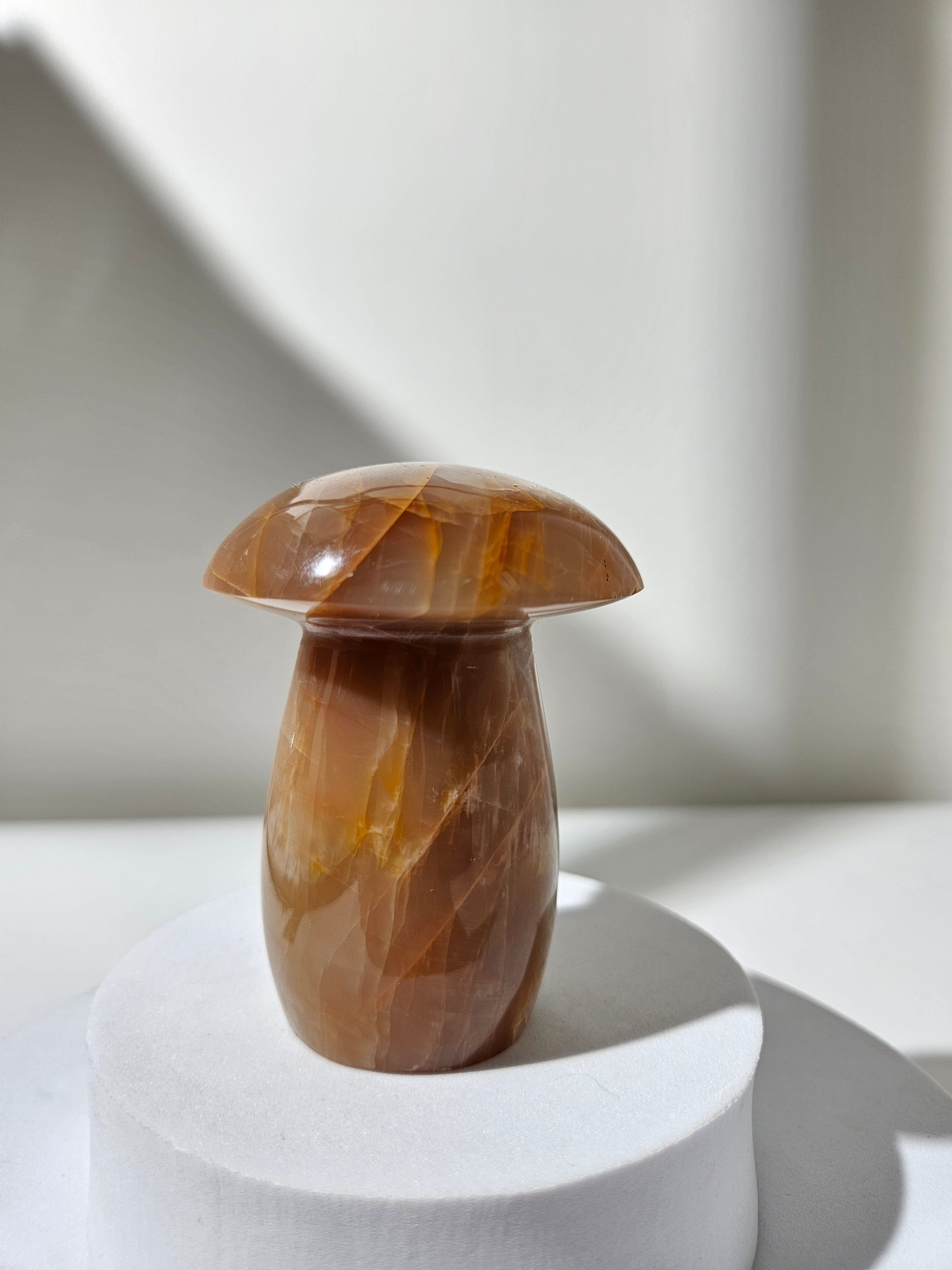 Peach Moonstone Mushroom 001