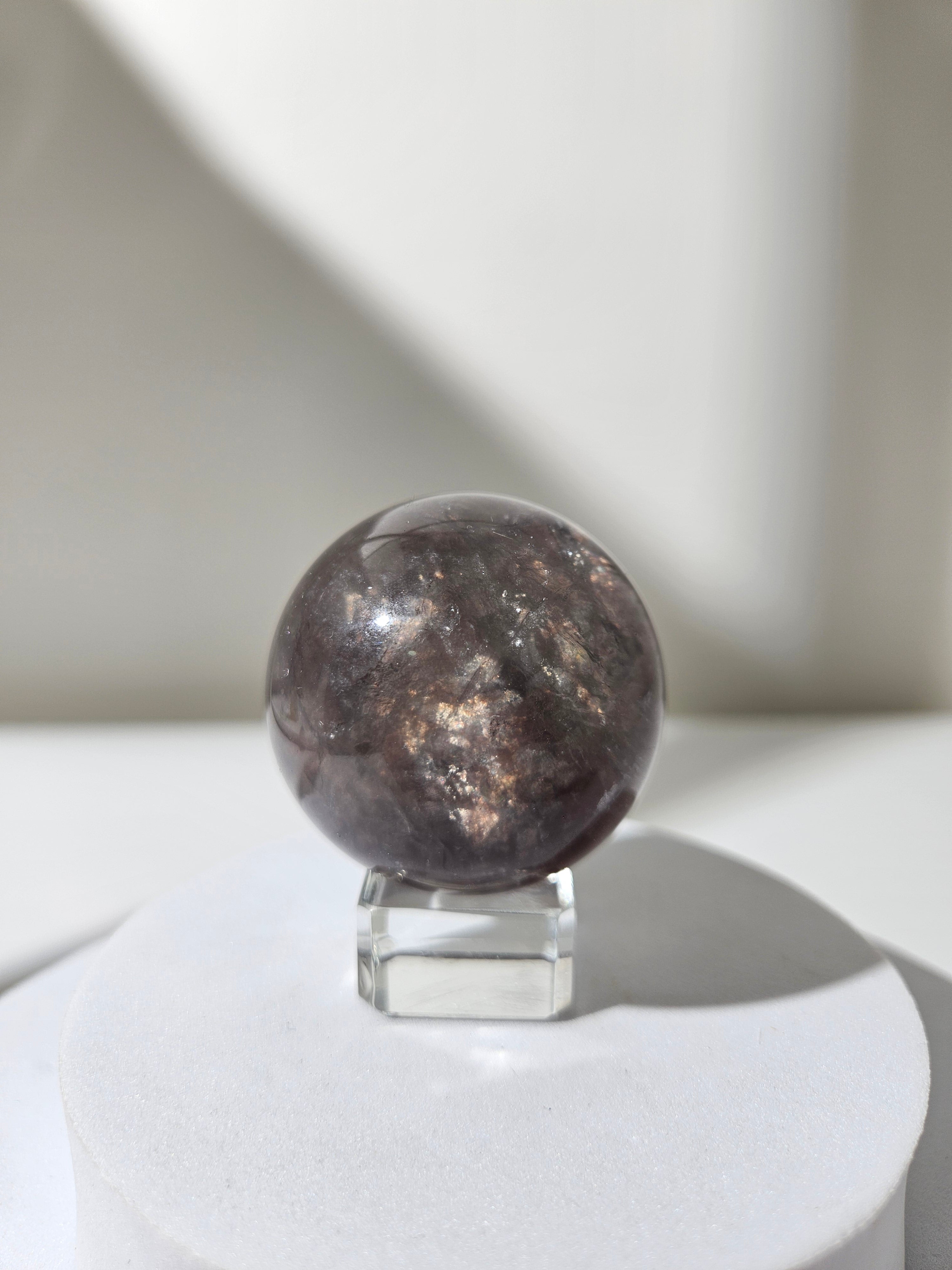 Mica in Fluorite Sphere 001