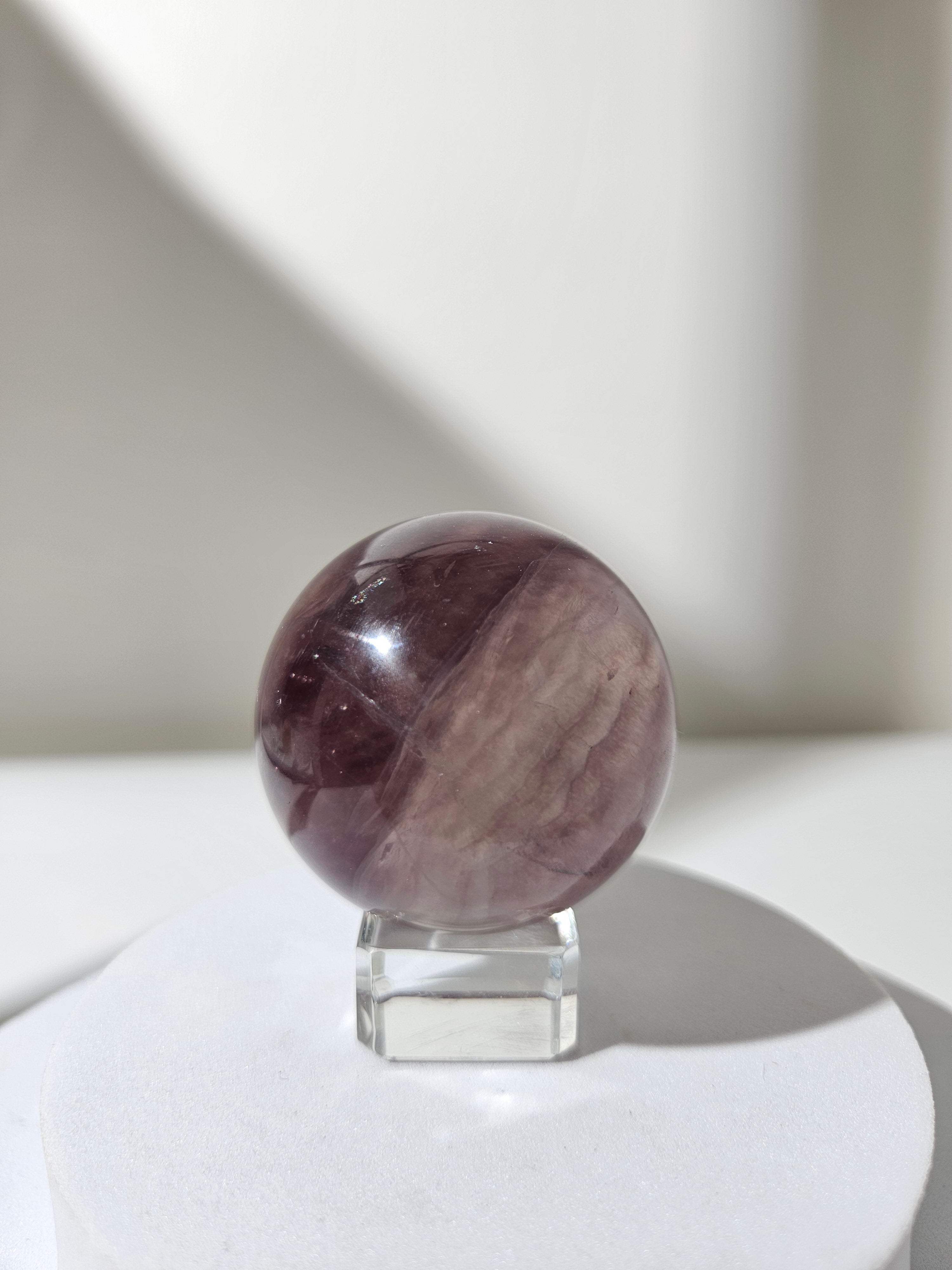 Mica in Fluorite Sphere 005