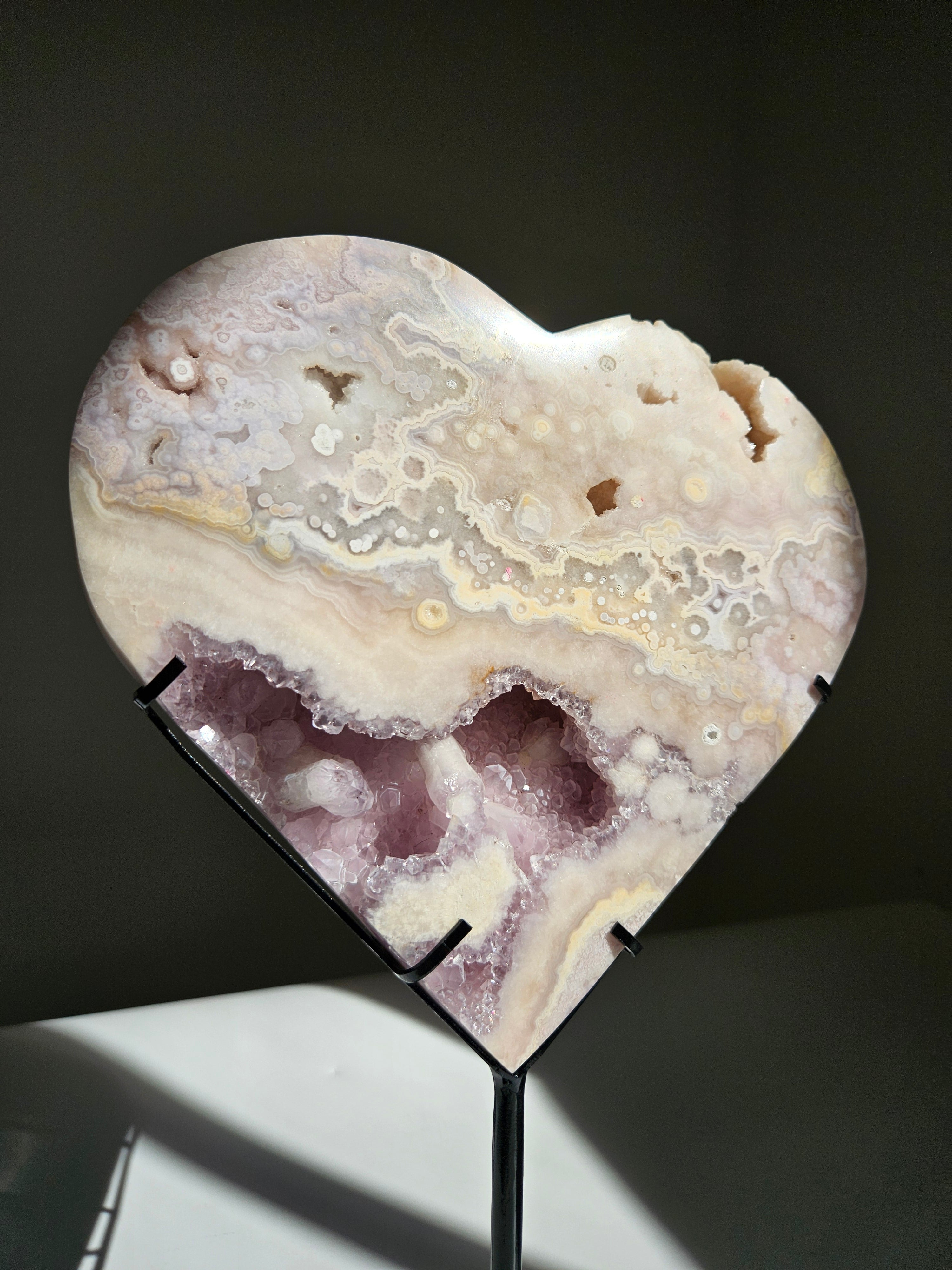 Pink Amethyst Heart 001