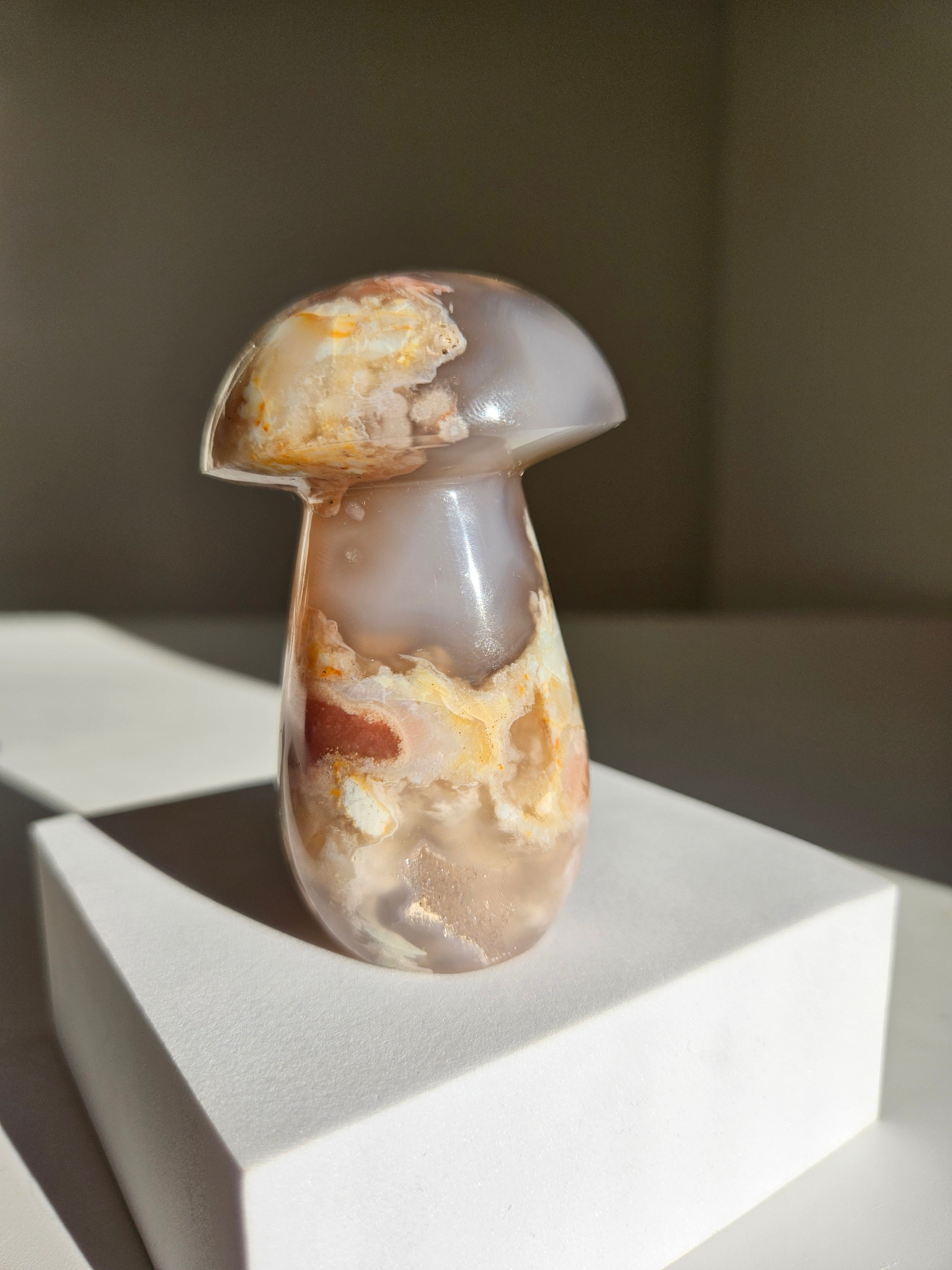 Flower Agate Mushroom 001