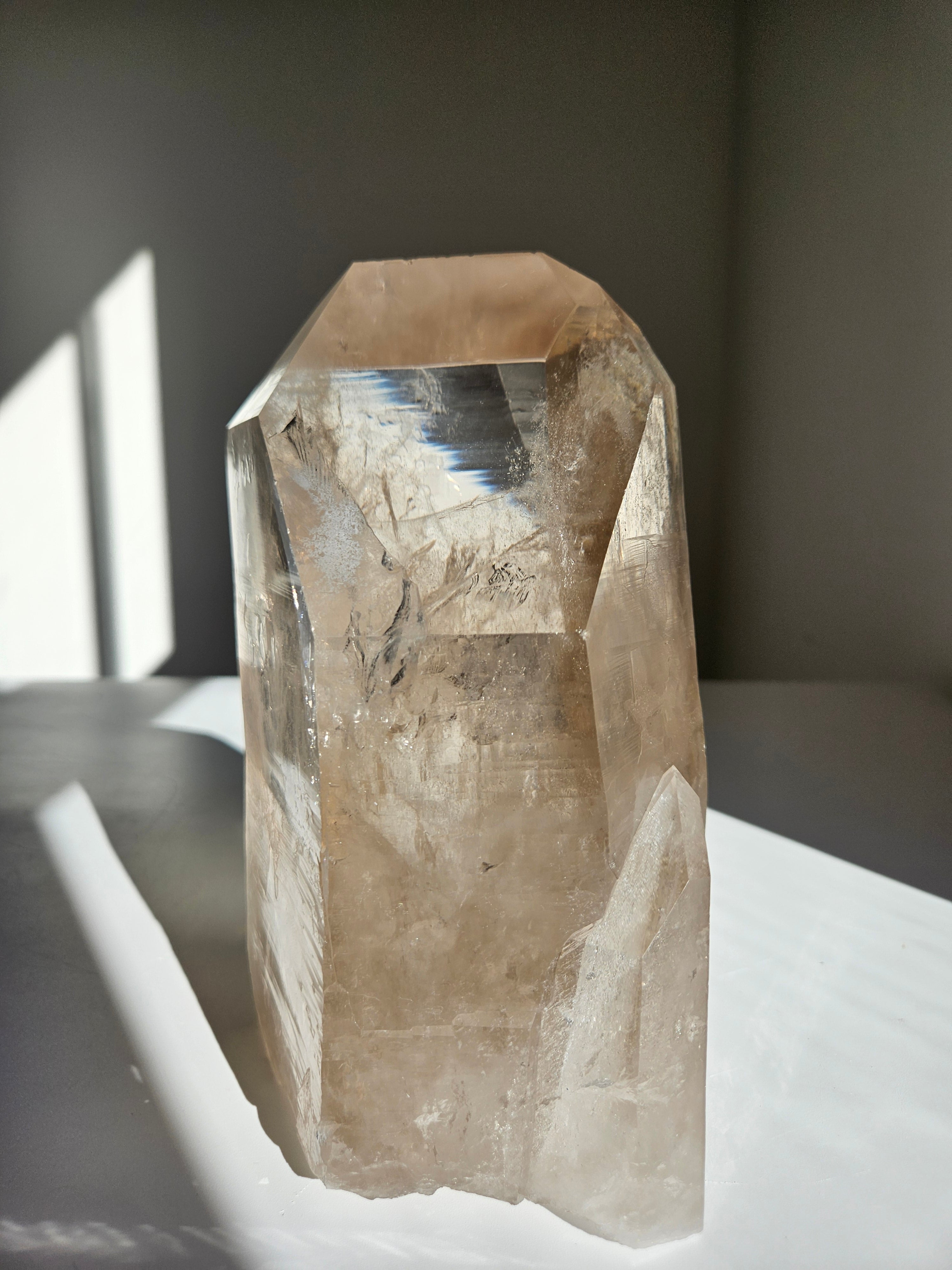 Smoky Lemurian Quartz Tower 001