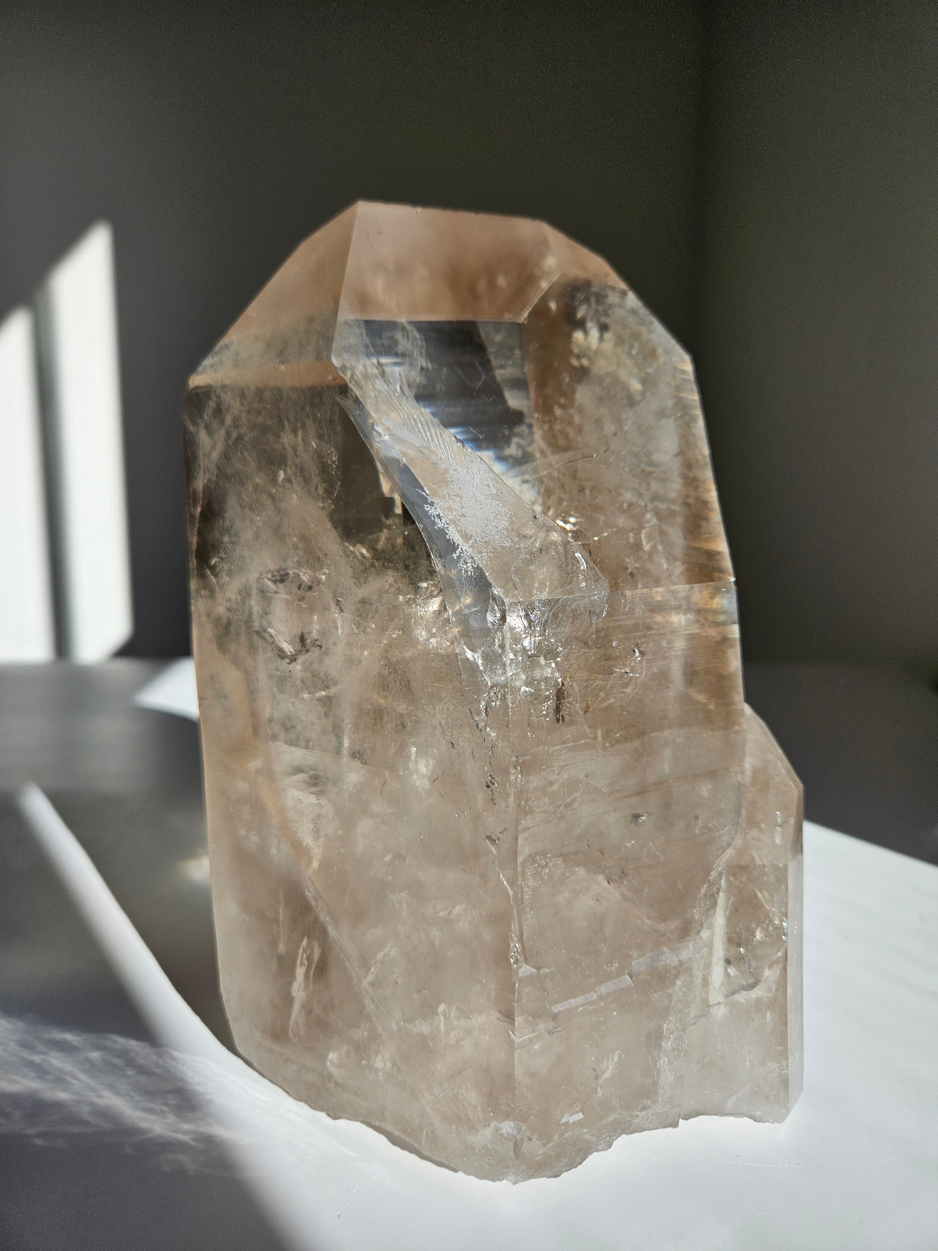 Smoky Lemurian Quartz Tower 001