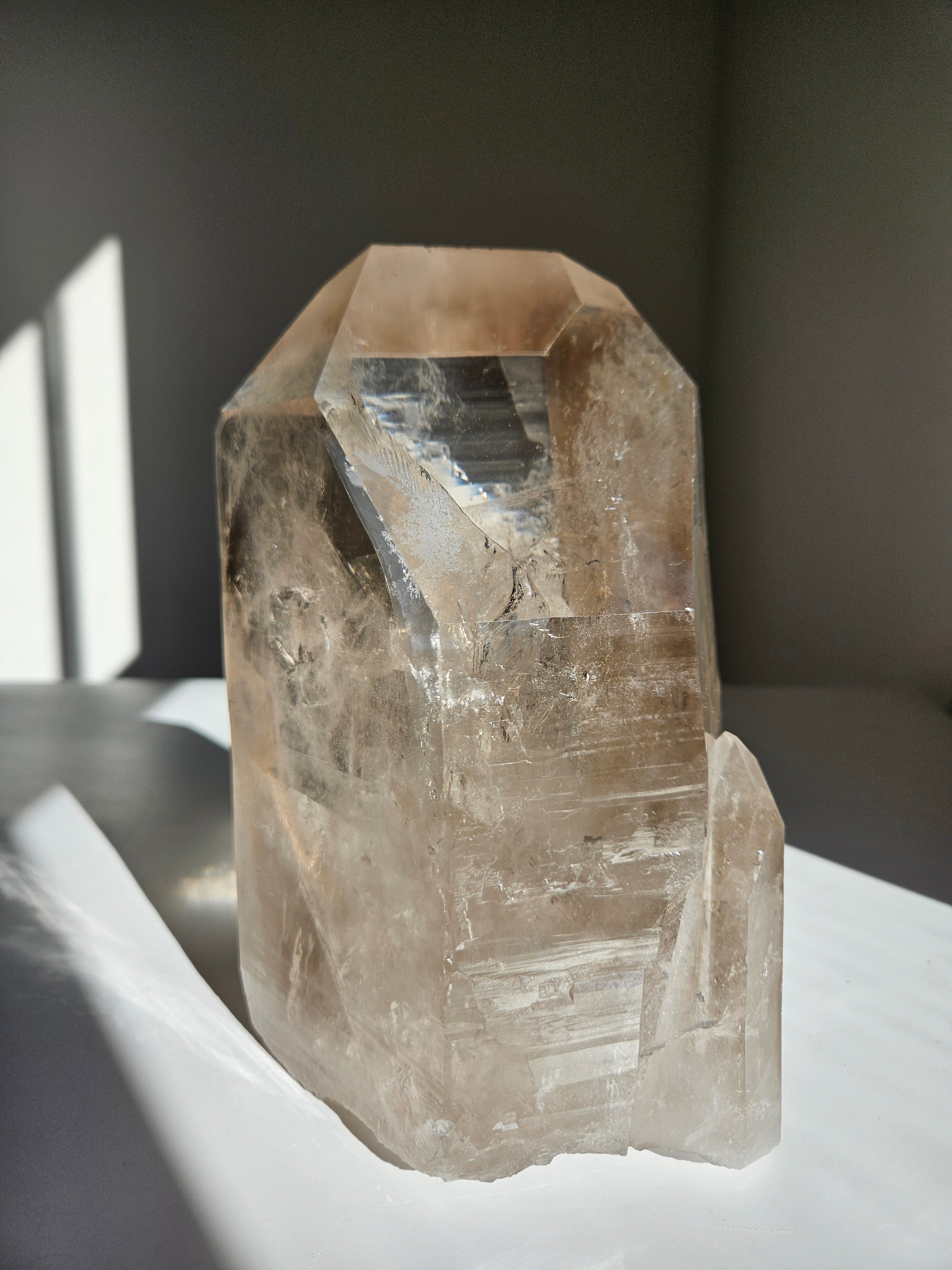 Smoky Lemurian Quartz Tower 001