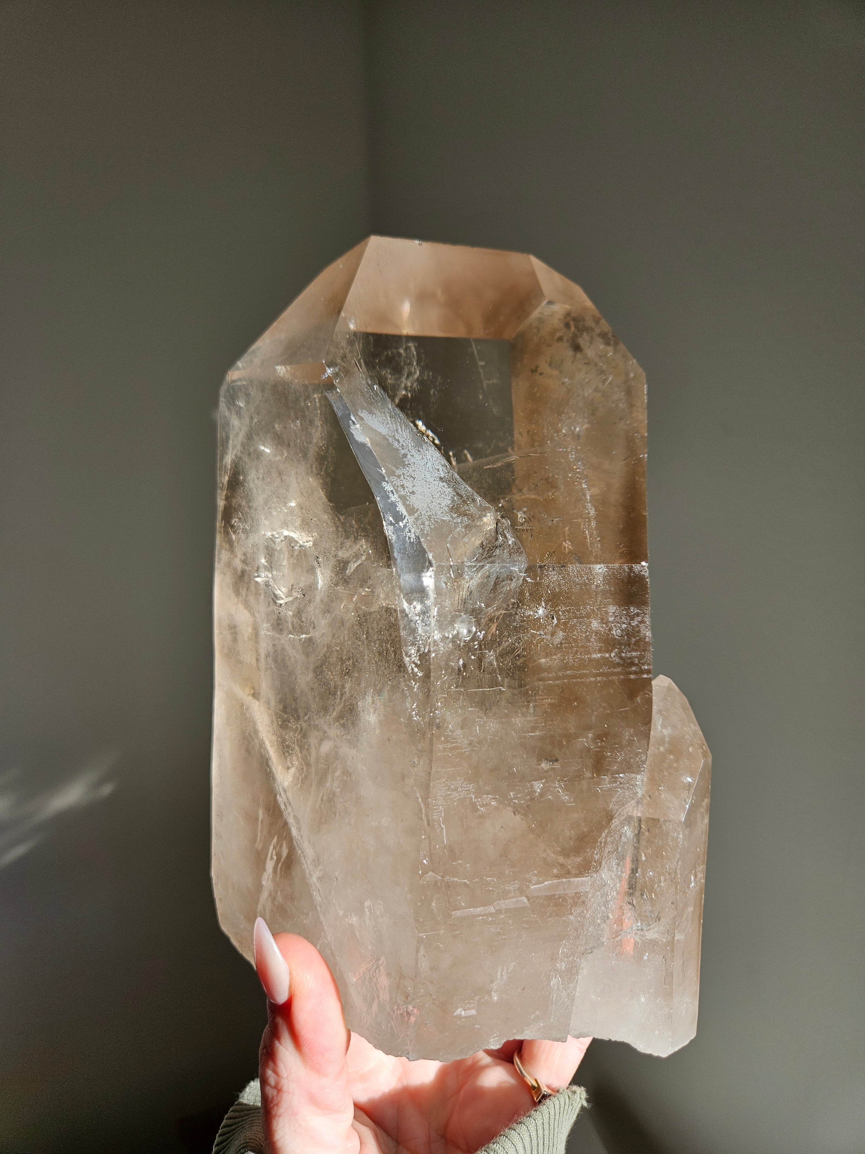 Smoky Lemurian Quartz Tower 001