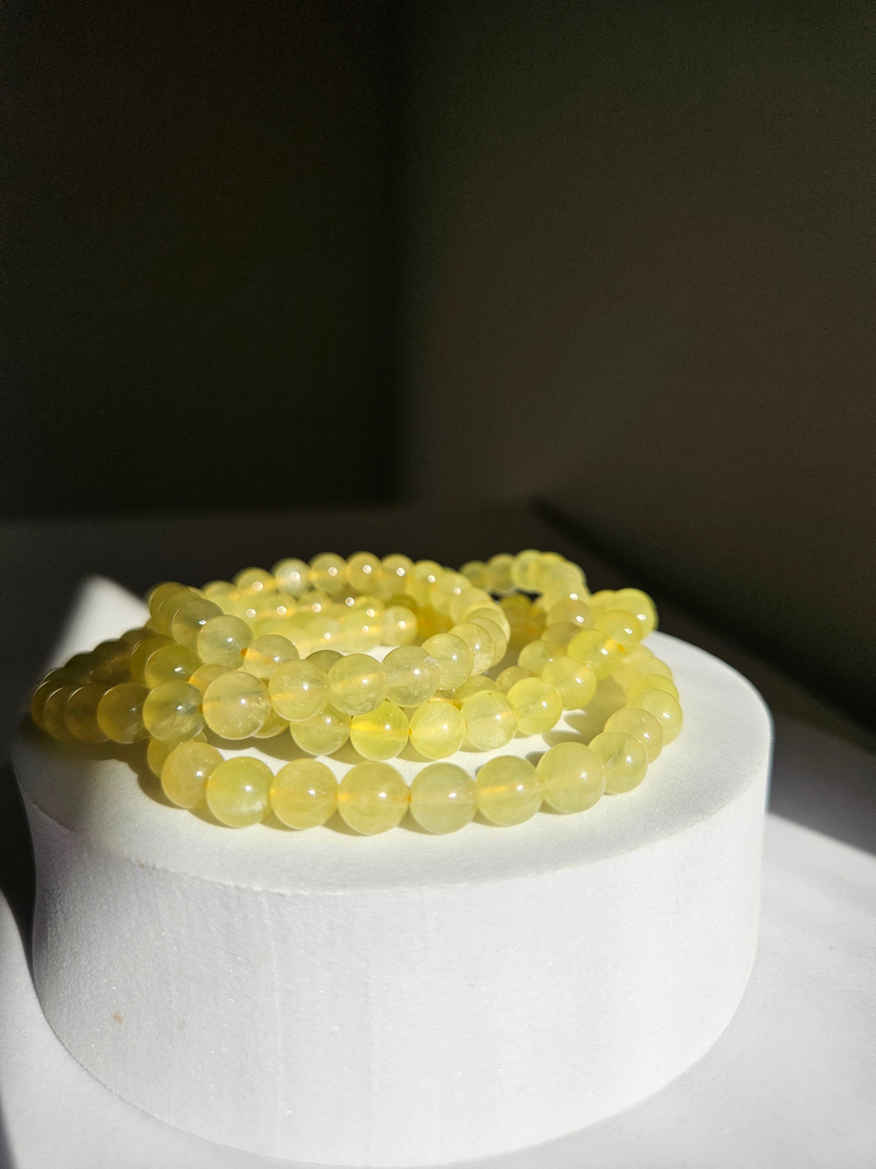 Golden Prehnite | 6mm