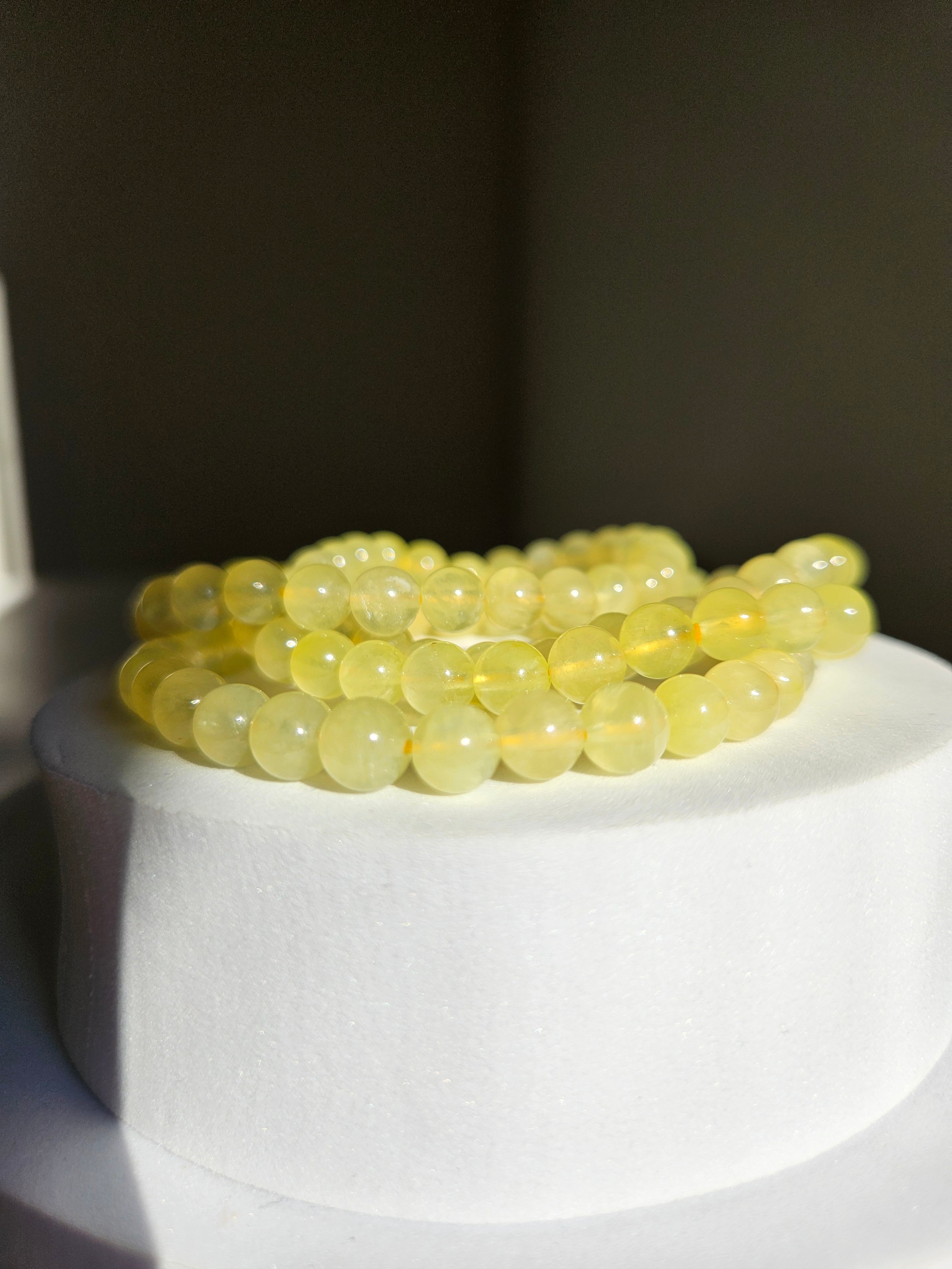 Golden Prehnite | 6mm