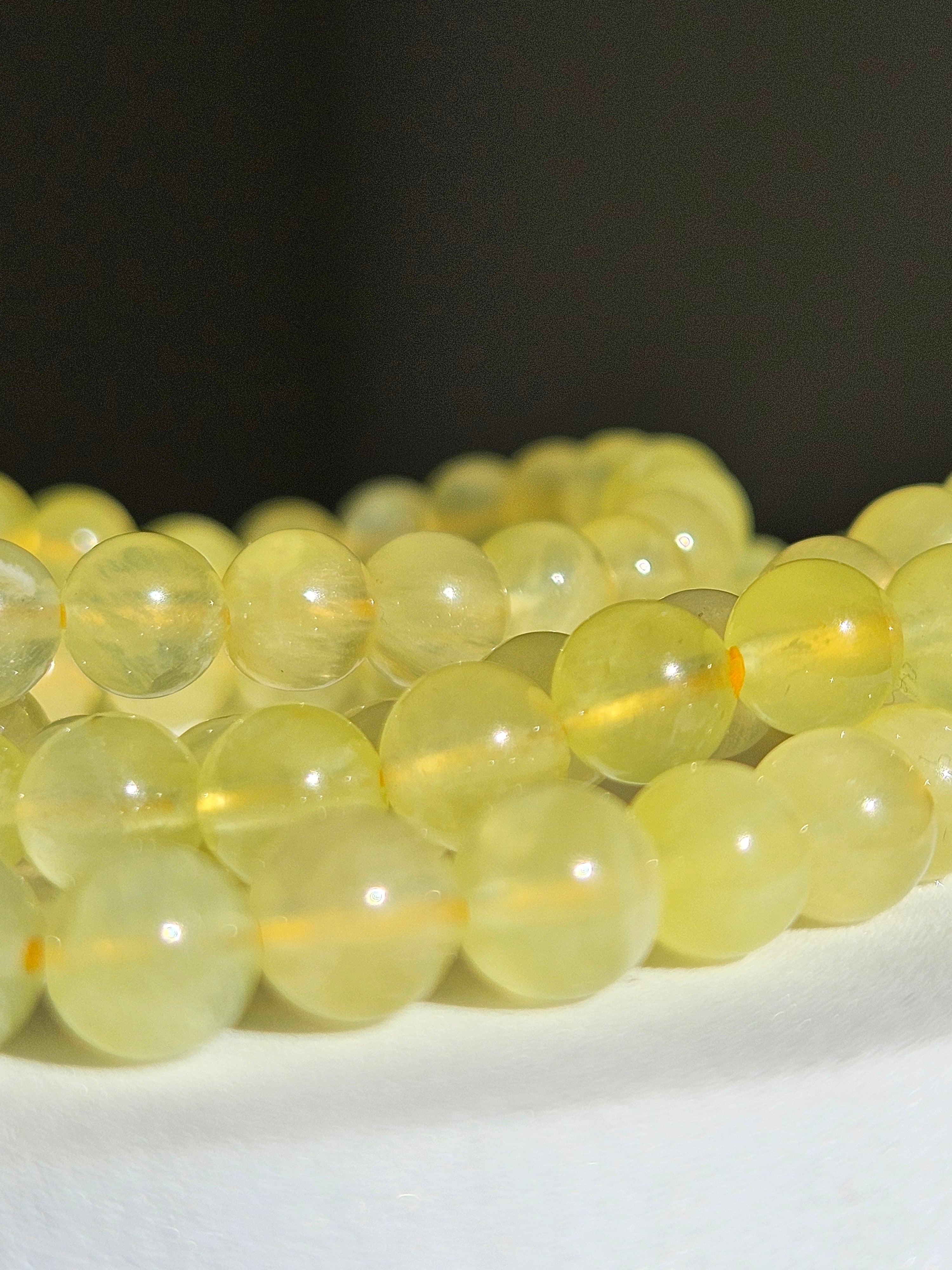 Golden Prehnite | 6mm