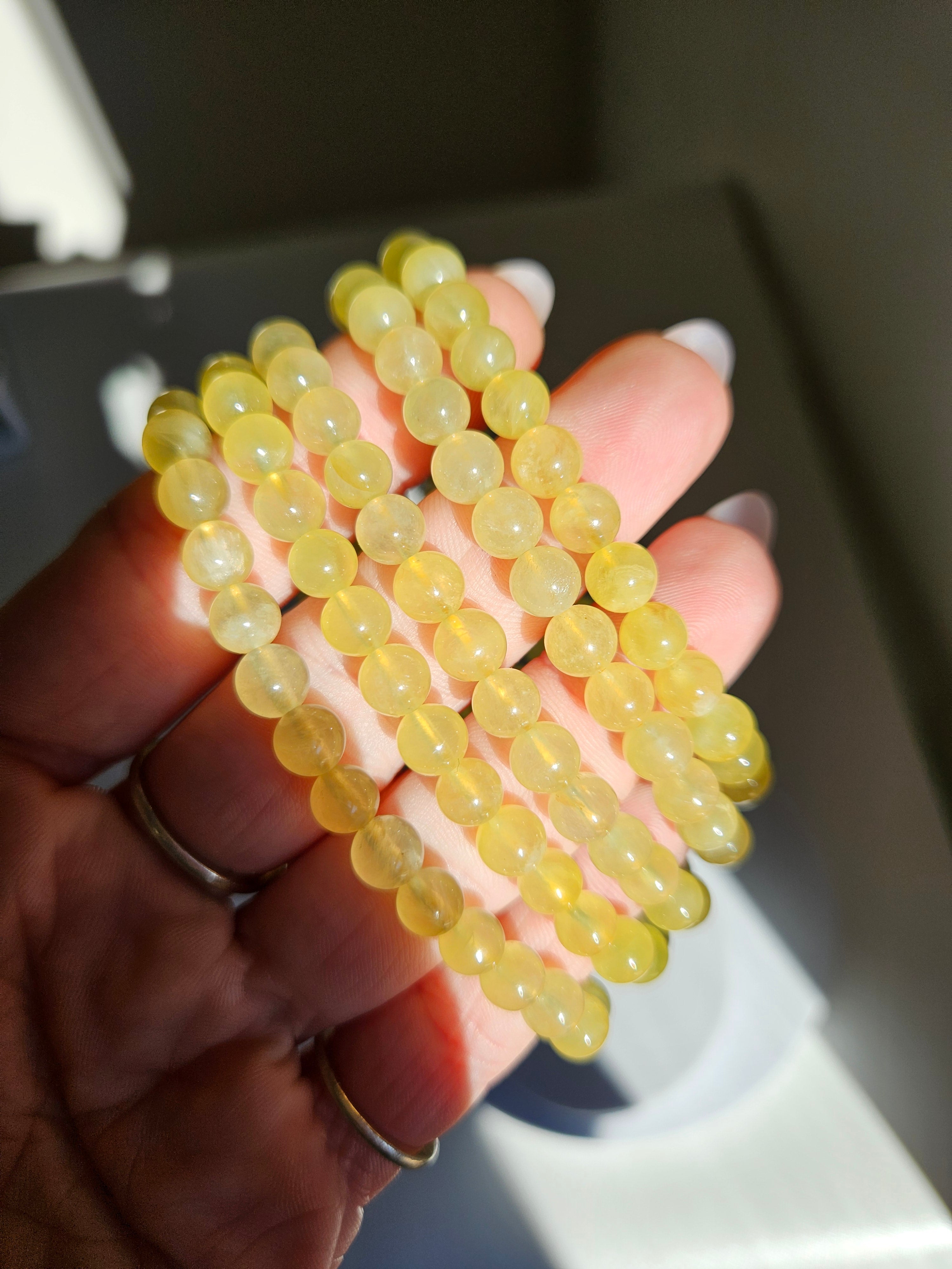 Golden Prehnite | 6mm