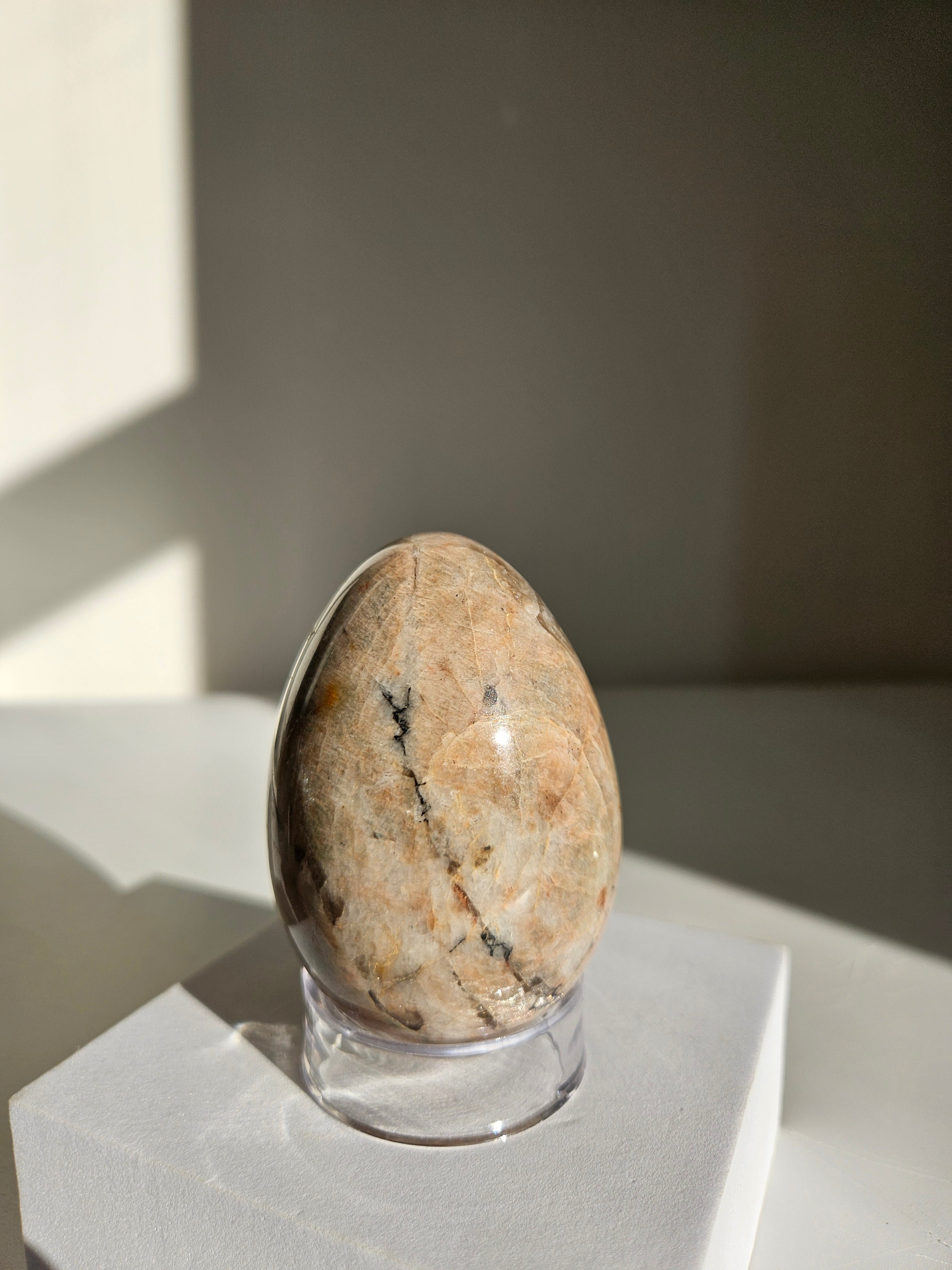 Moonstone x Smoky Quartz egg 004