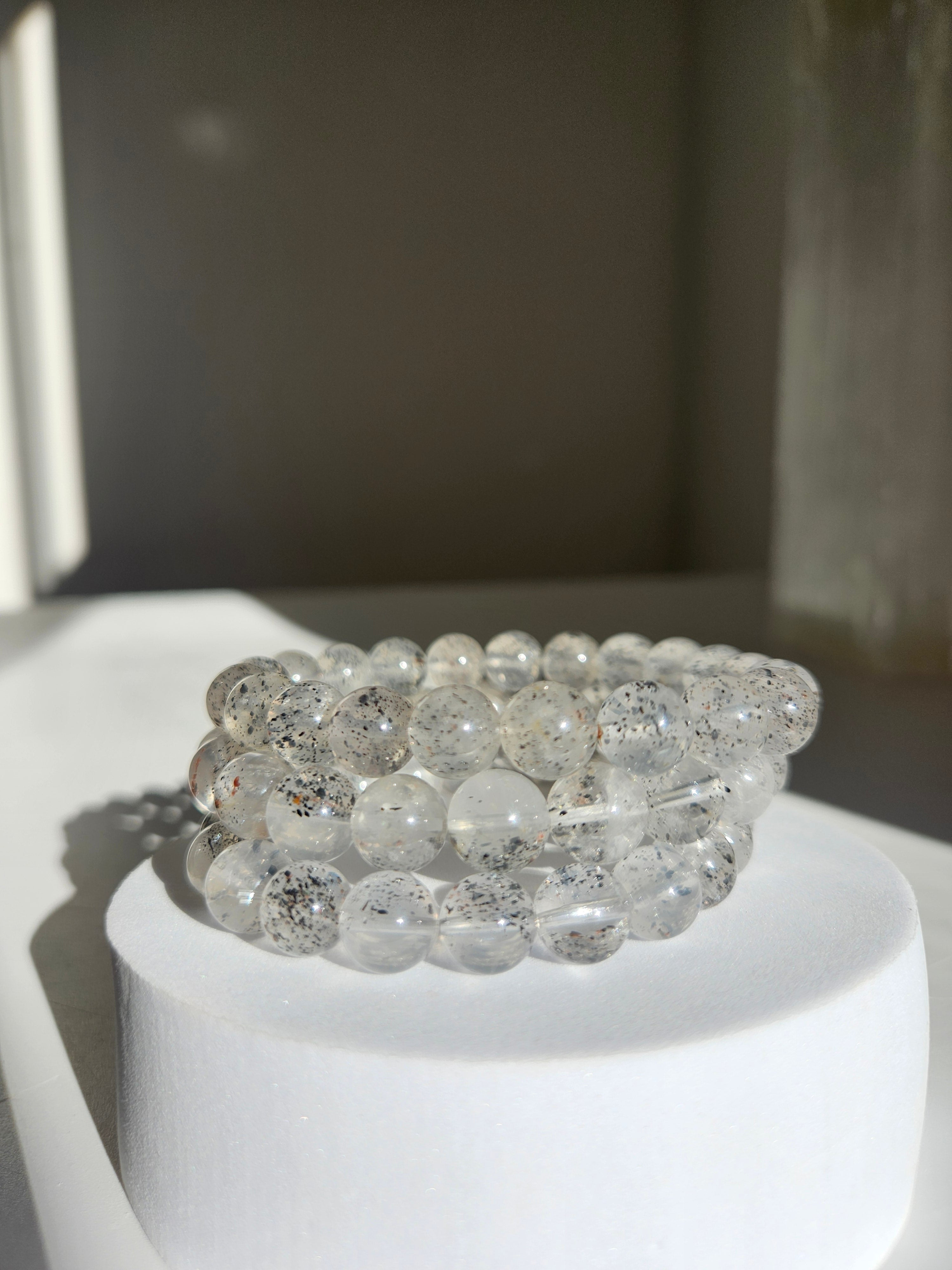 Quartz with Mica bracelet | 8 or 10mm