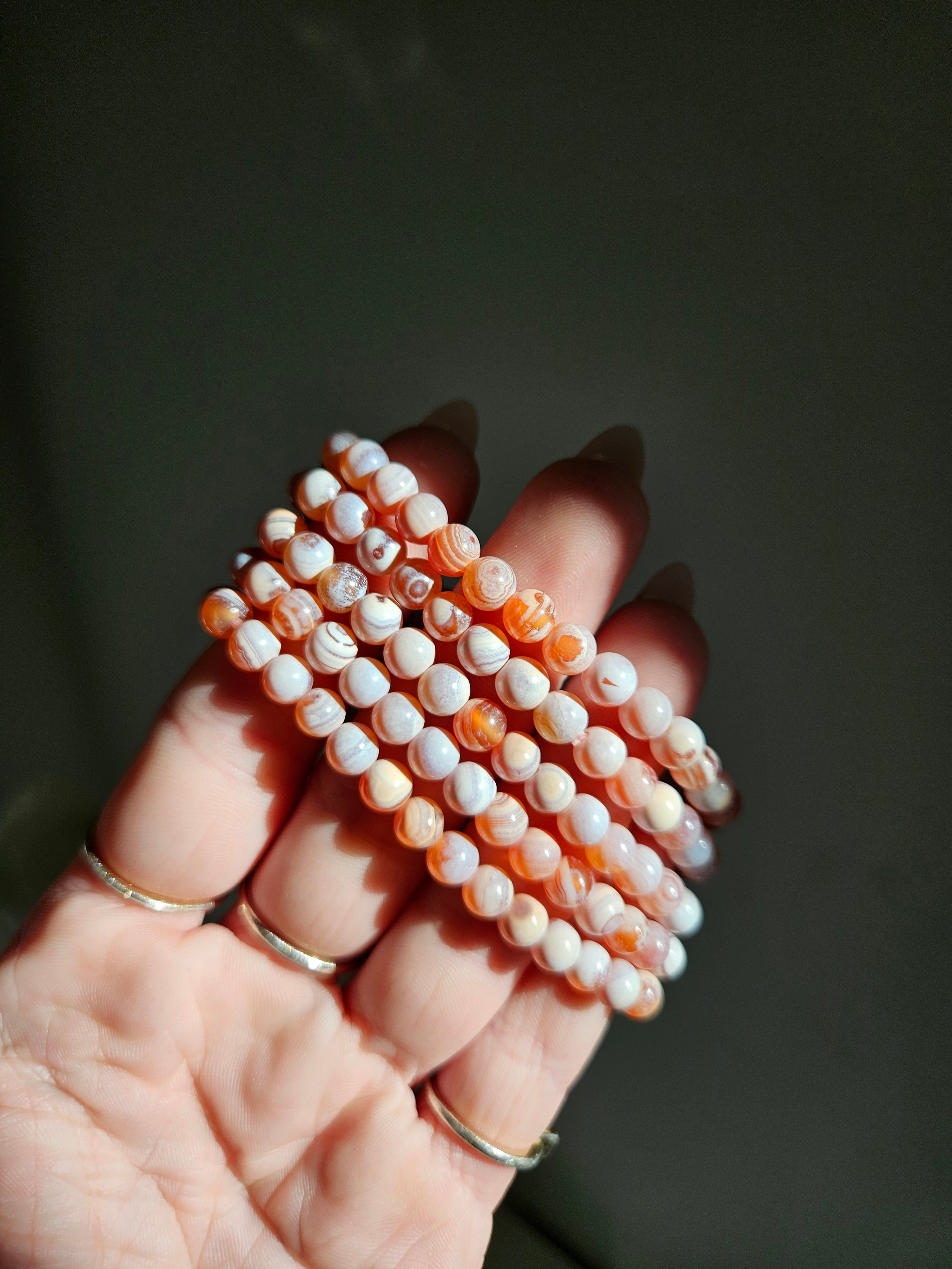 Water Activated Agate bracelet | 6mm