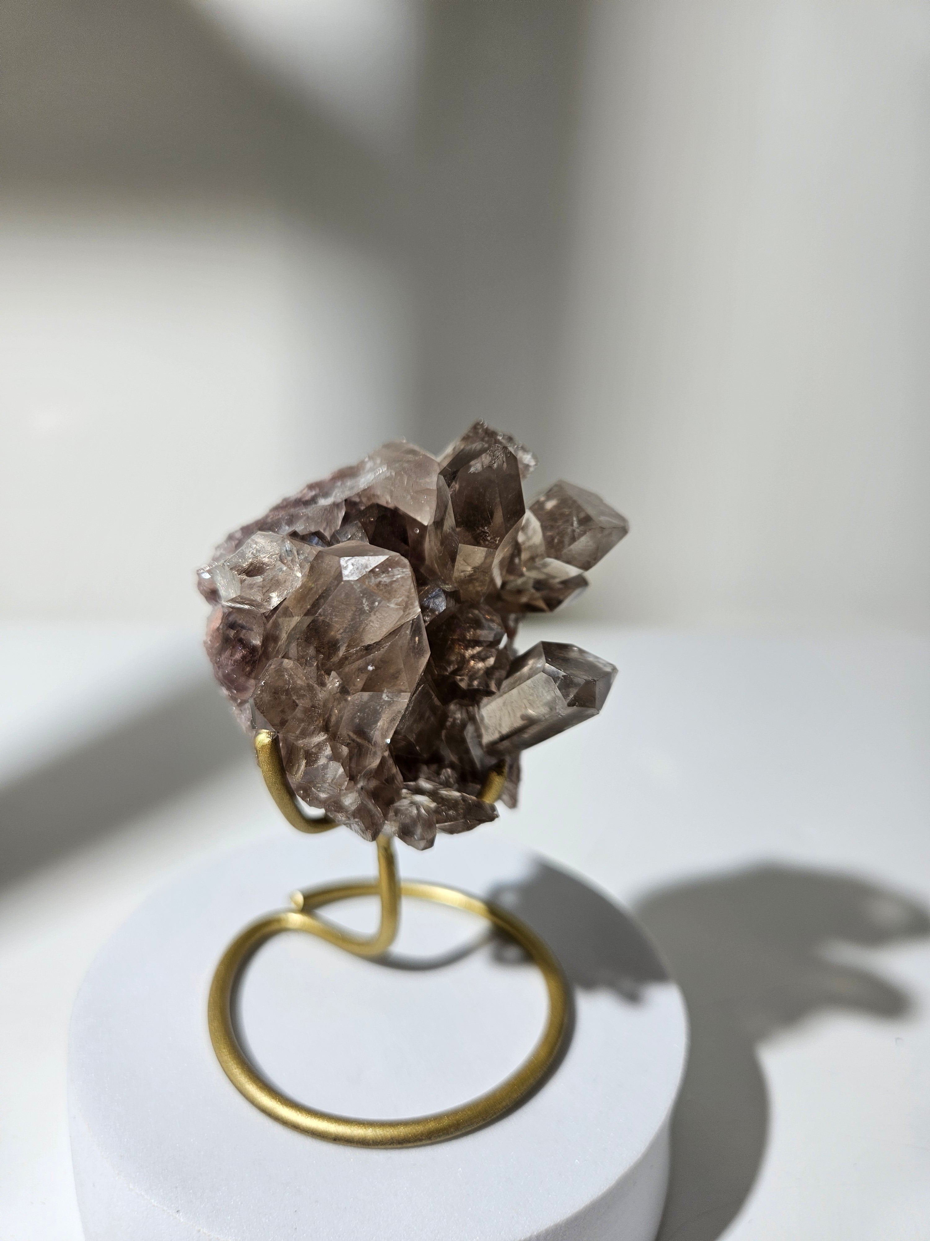 Smoky Quartz Cluster 003