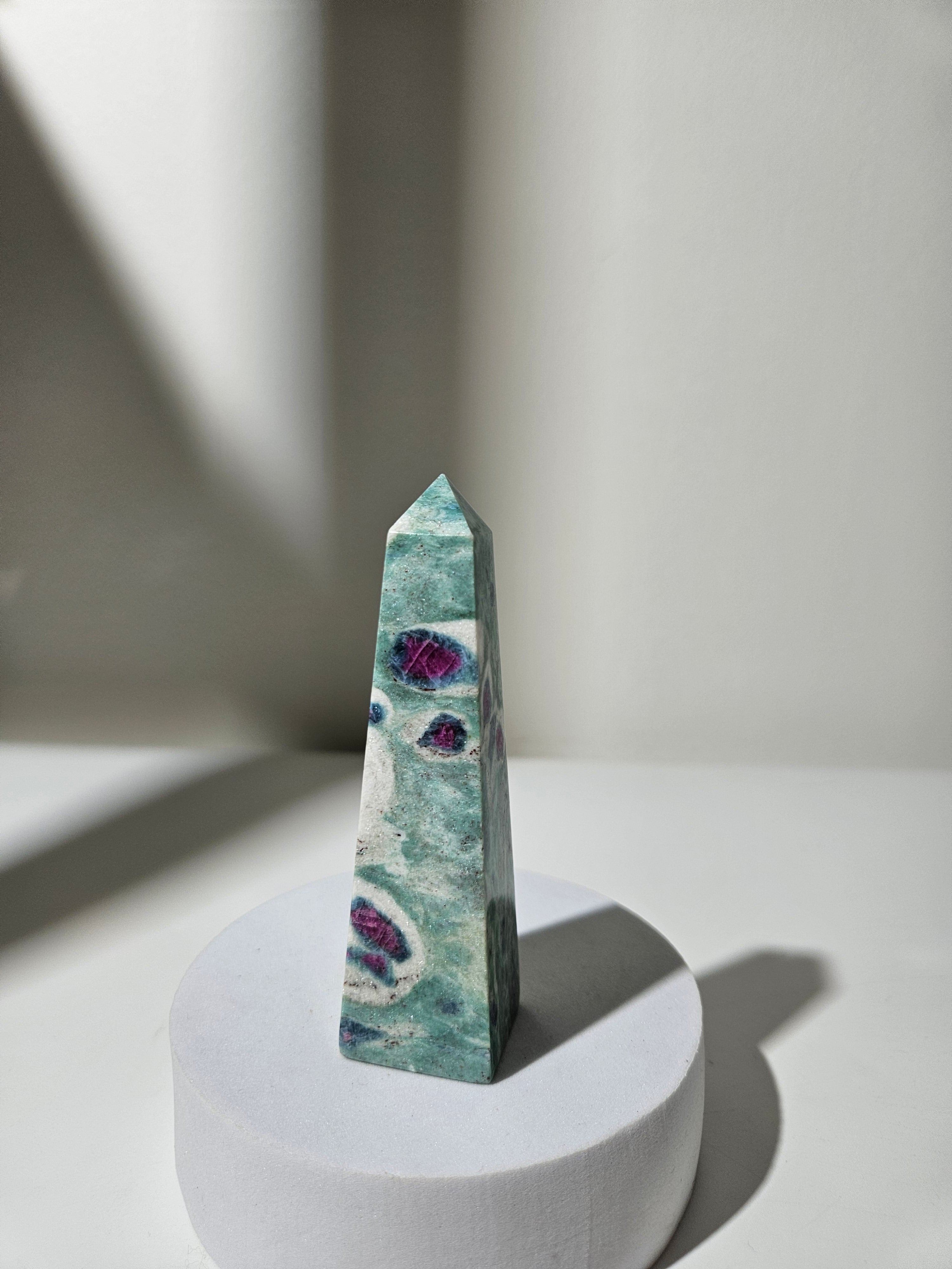 Ruby in Fuchsite Tower 002