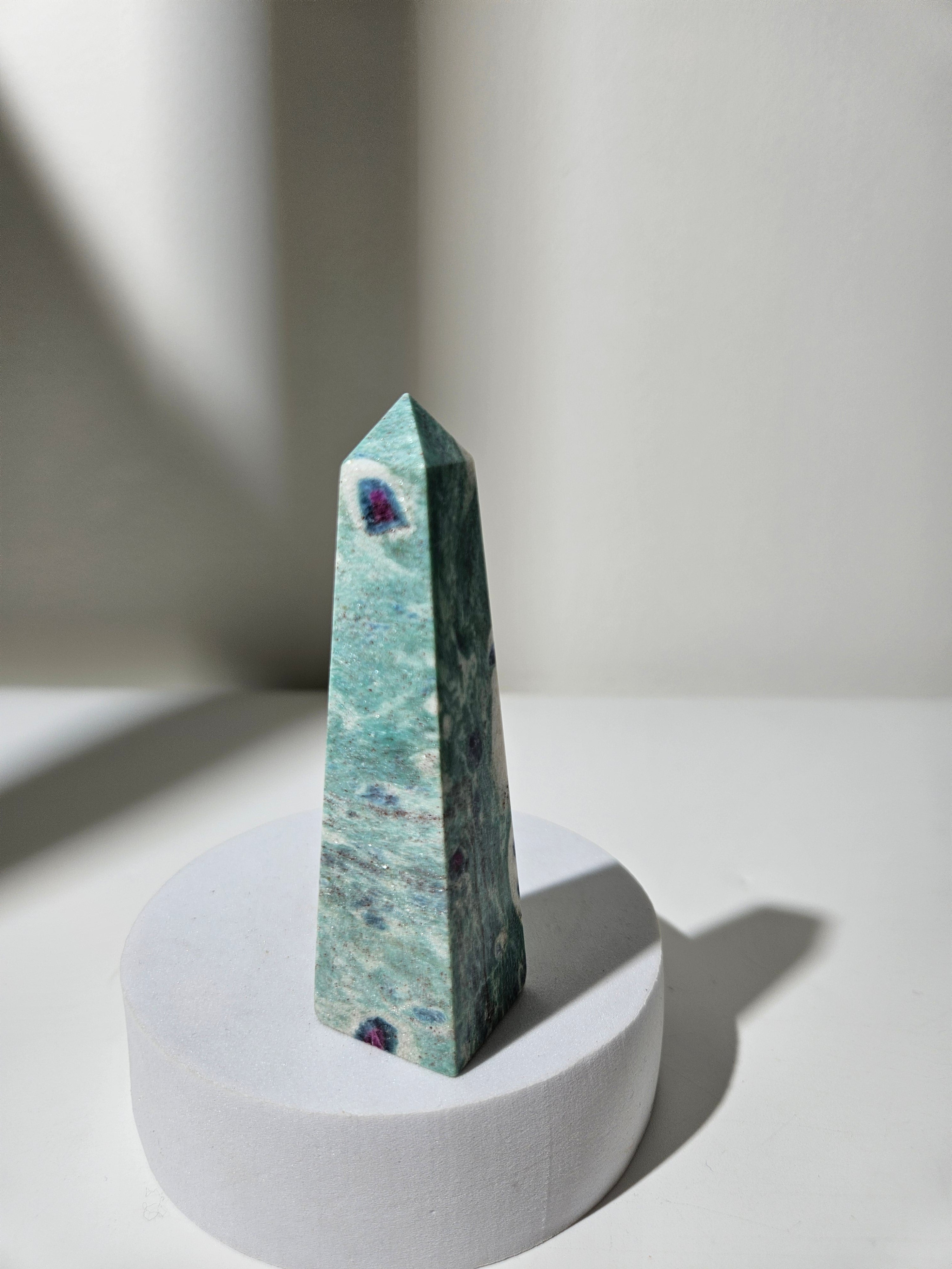 Ruby in Fuchsite Tower 002