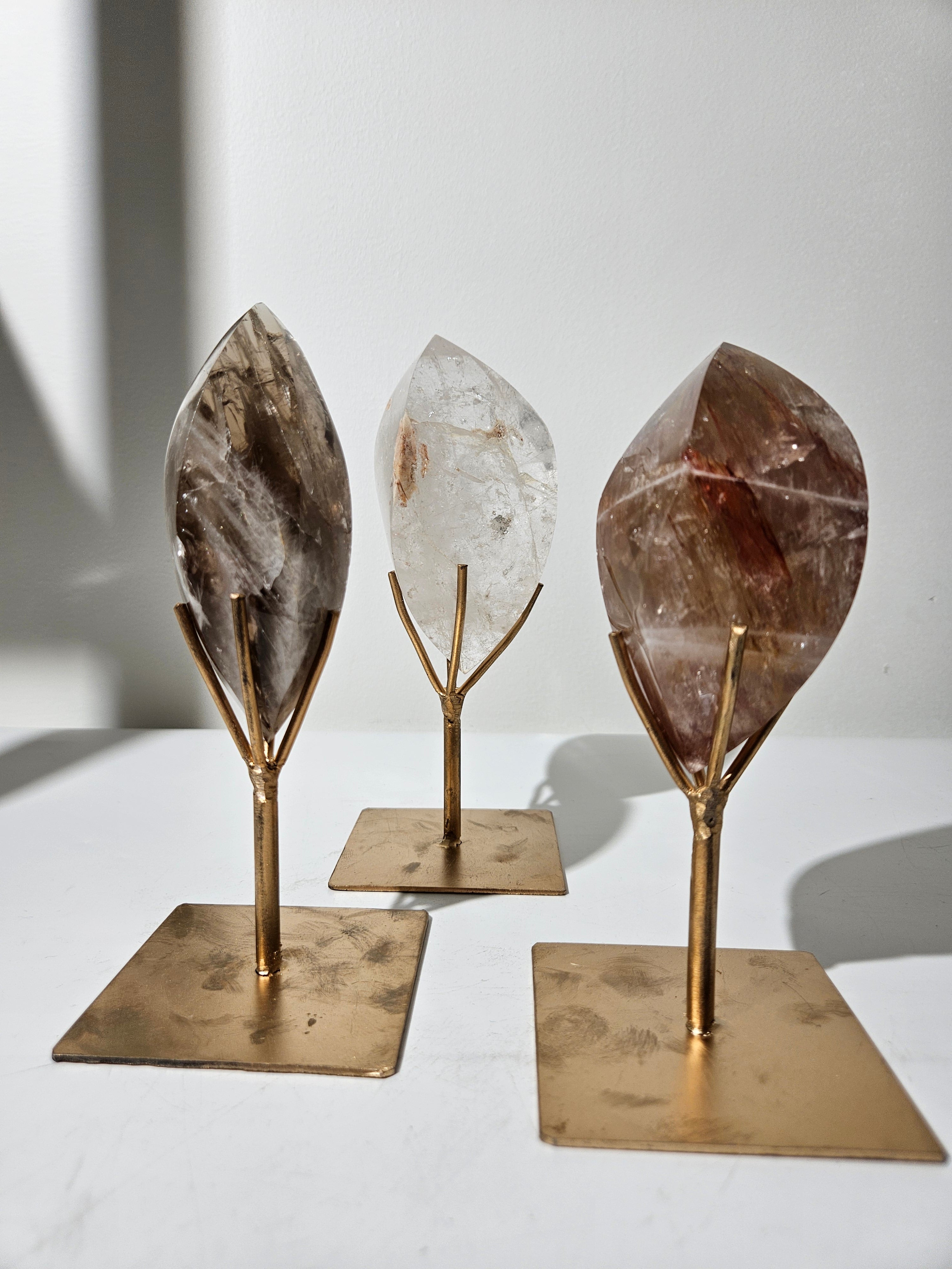 Quartz Flames on Stands | Set of three