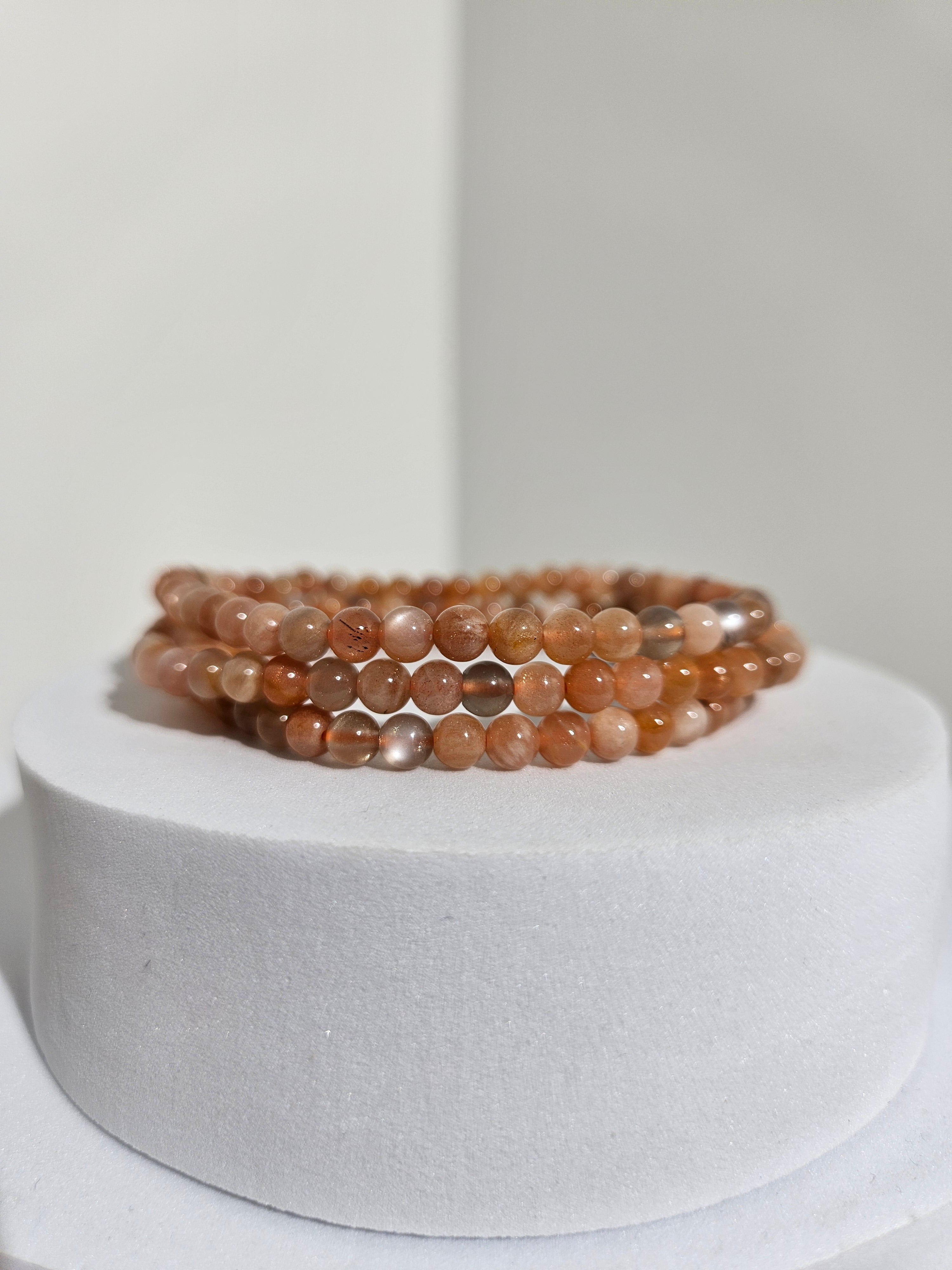 Sunstone x Moonstone bracelet | 4mm