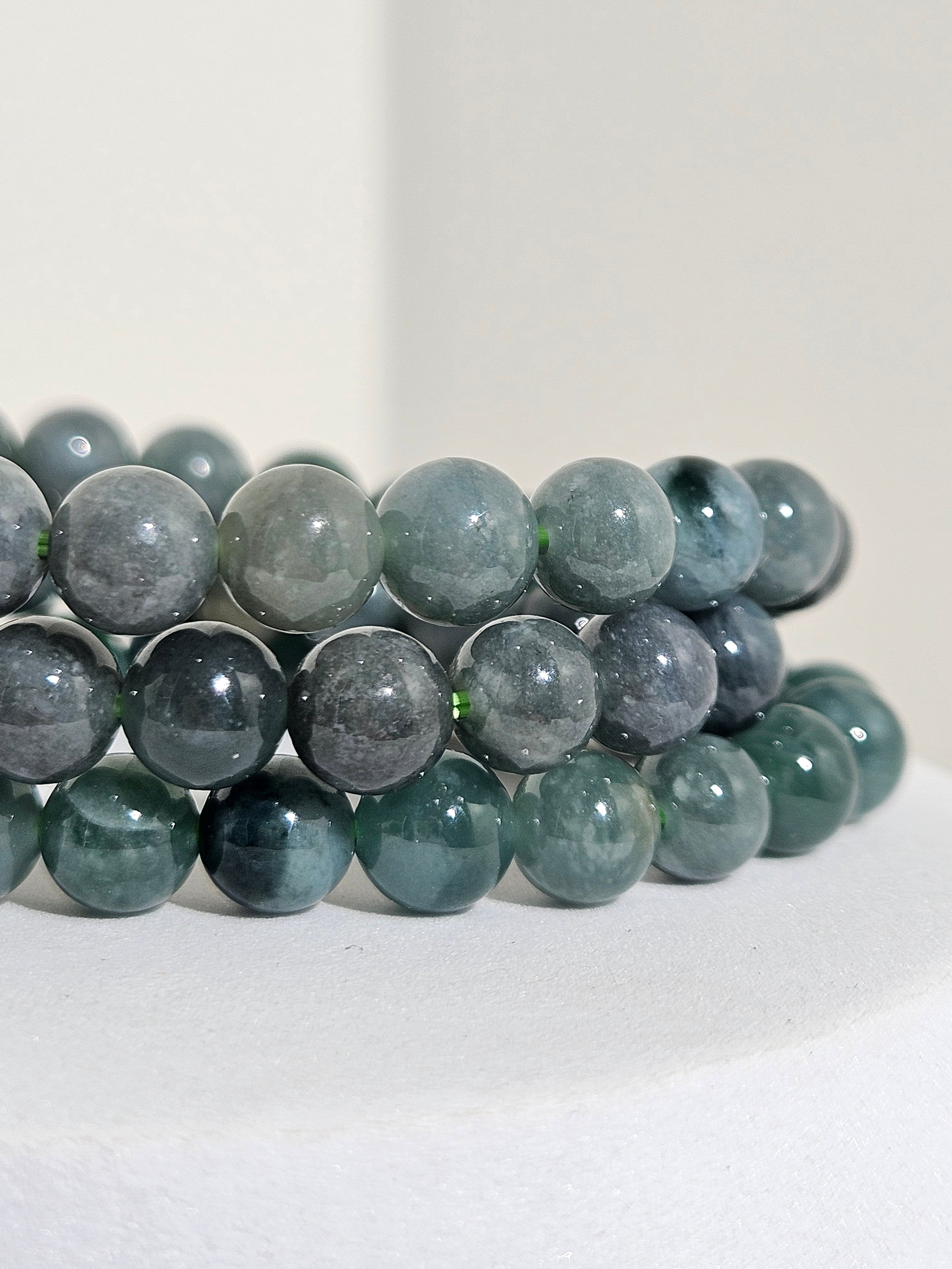 Teal Jade Bracelet | 7mm