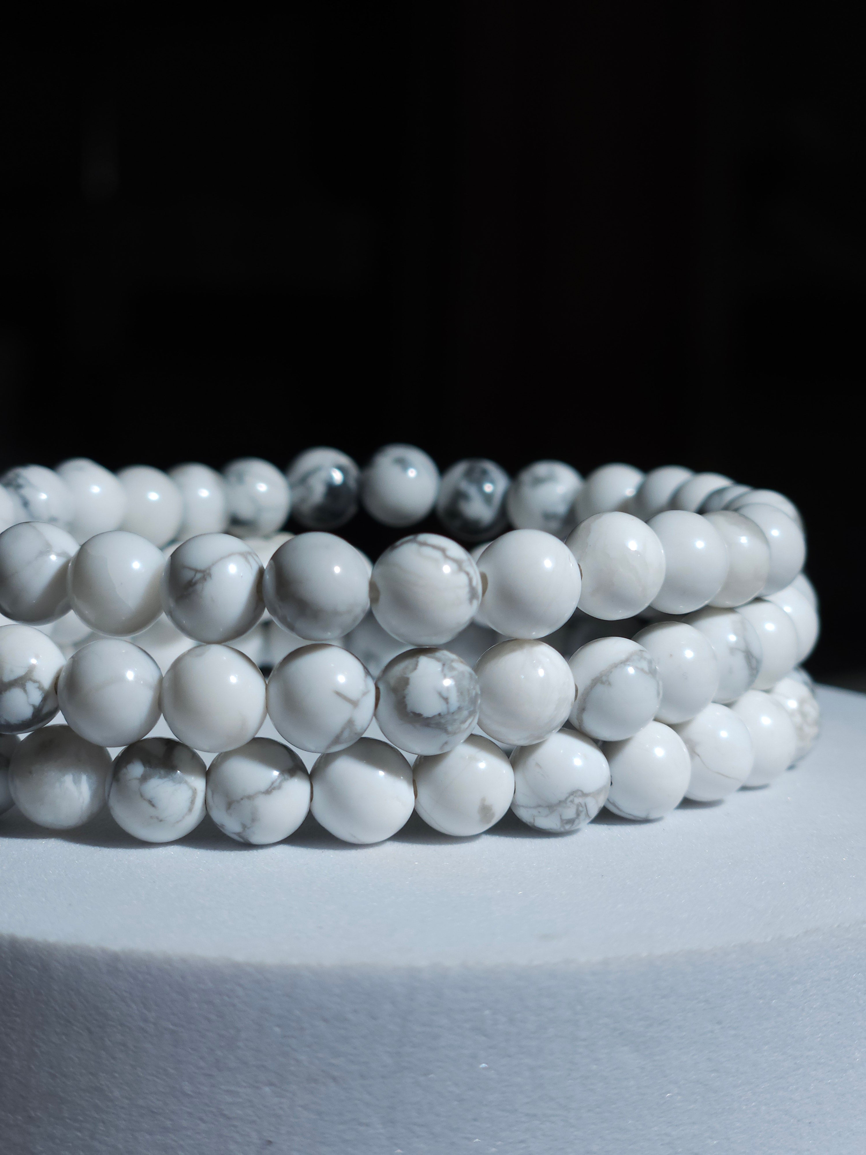 White Howlite Bracelet | 6mm