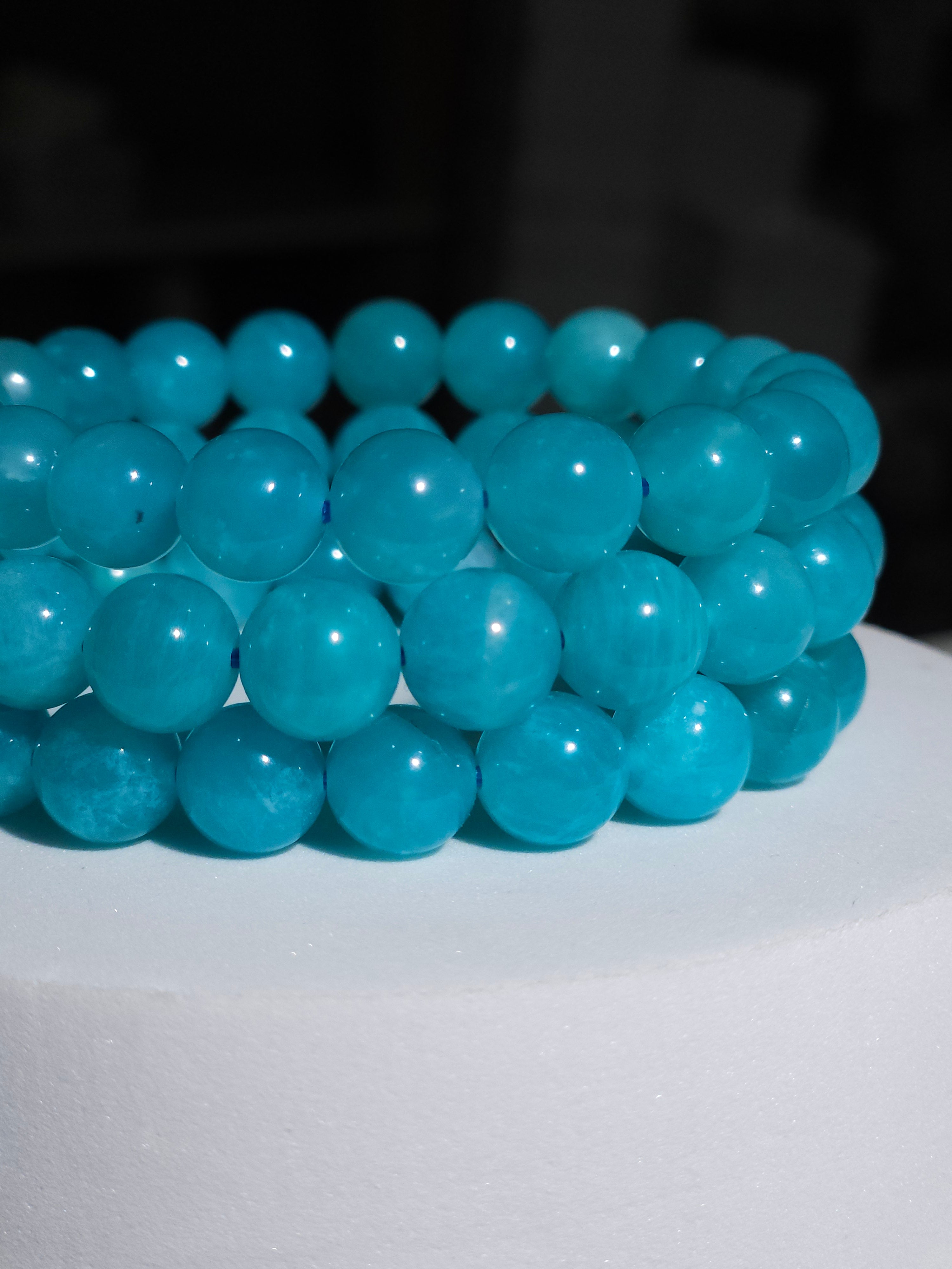 Amazonite Bead Bracelet | 9mm