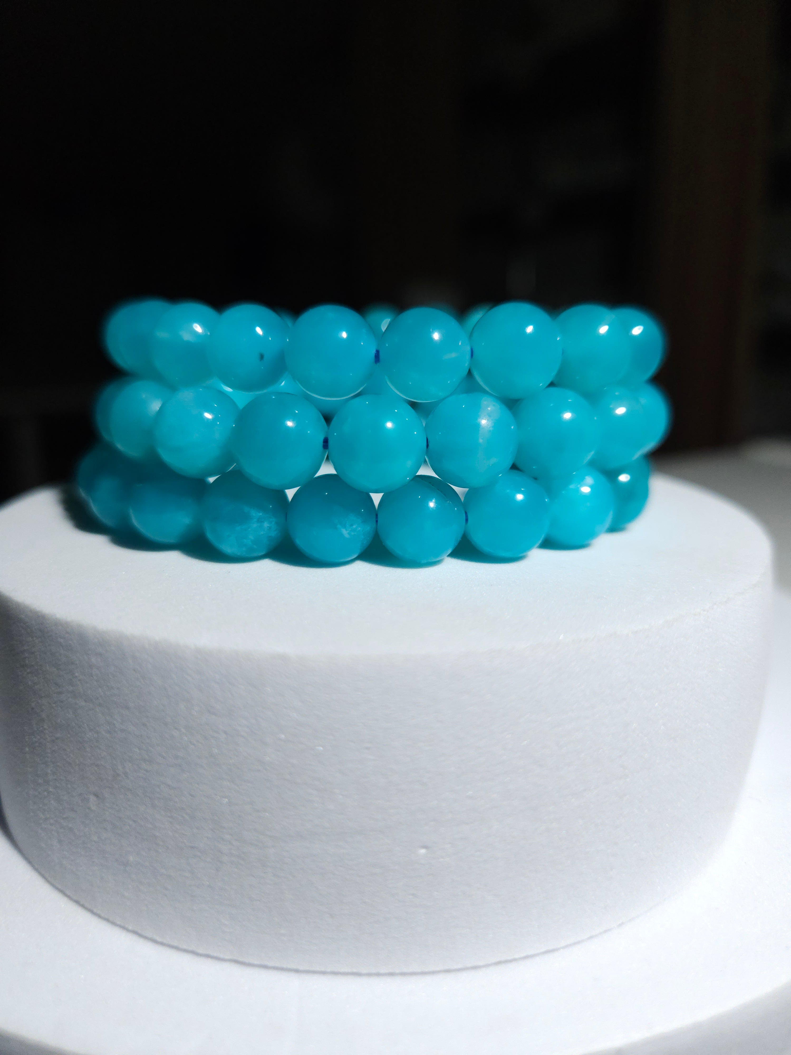 Amazonite Bead Bracelet | 9mm