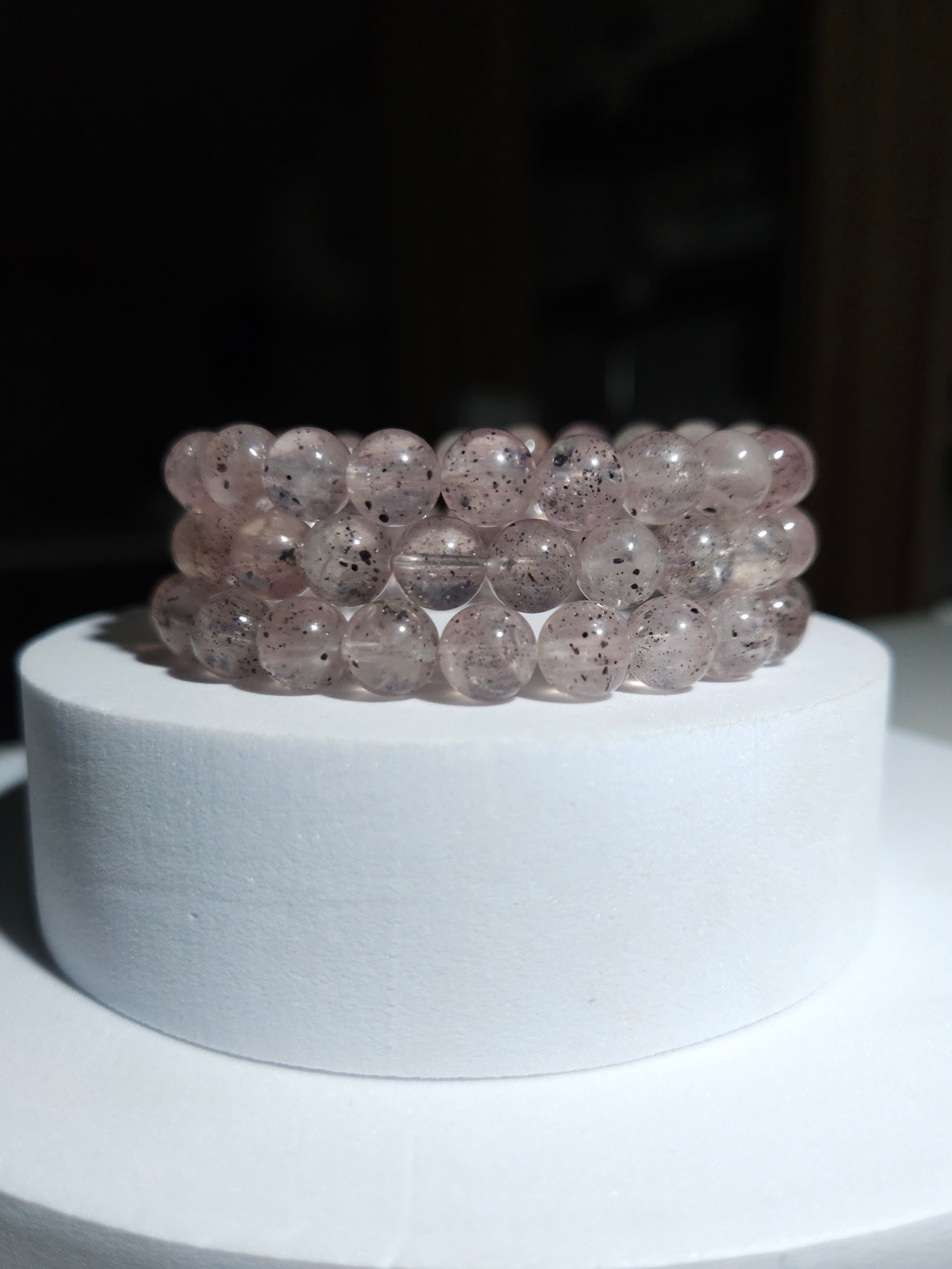 Rose Quartz with Mica bracelet | 8mm