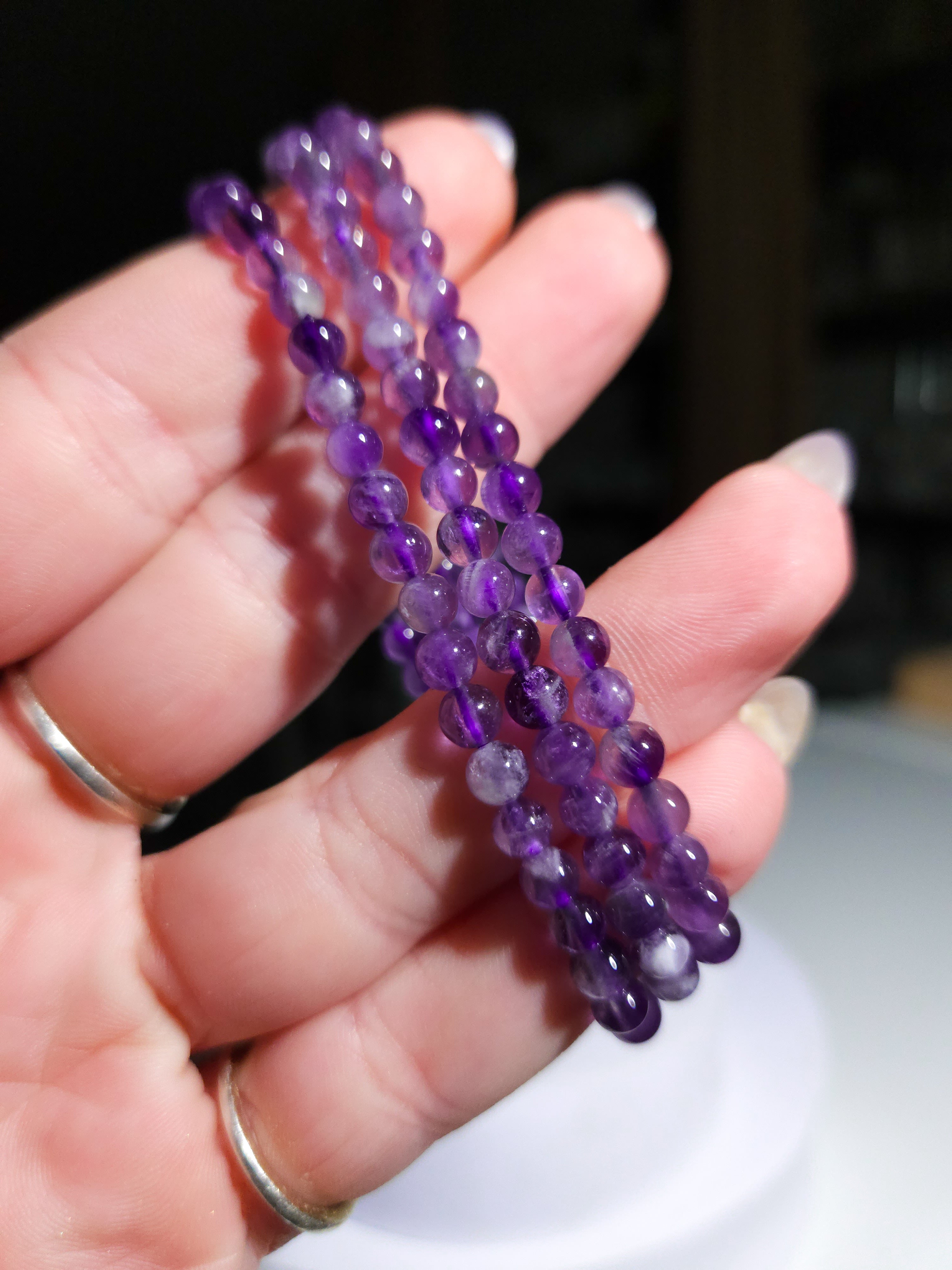 Amethyst bracelet | 4mm