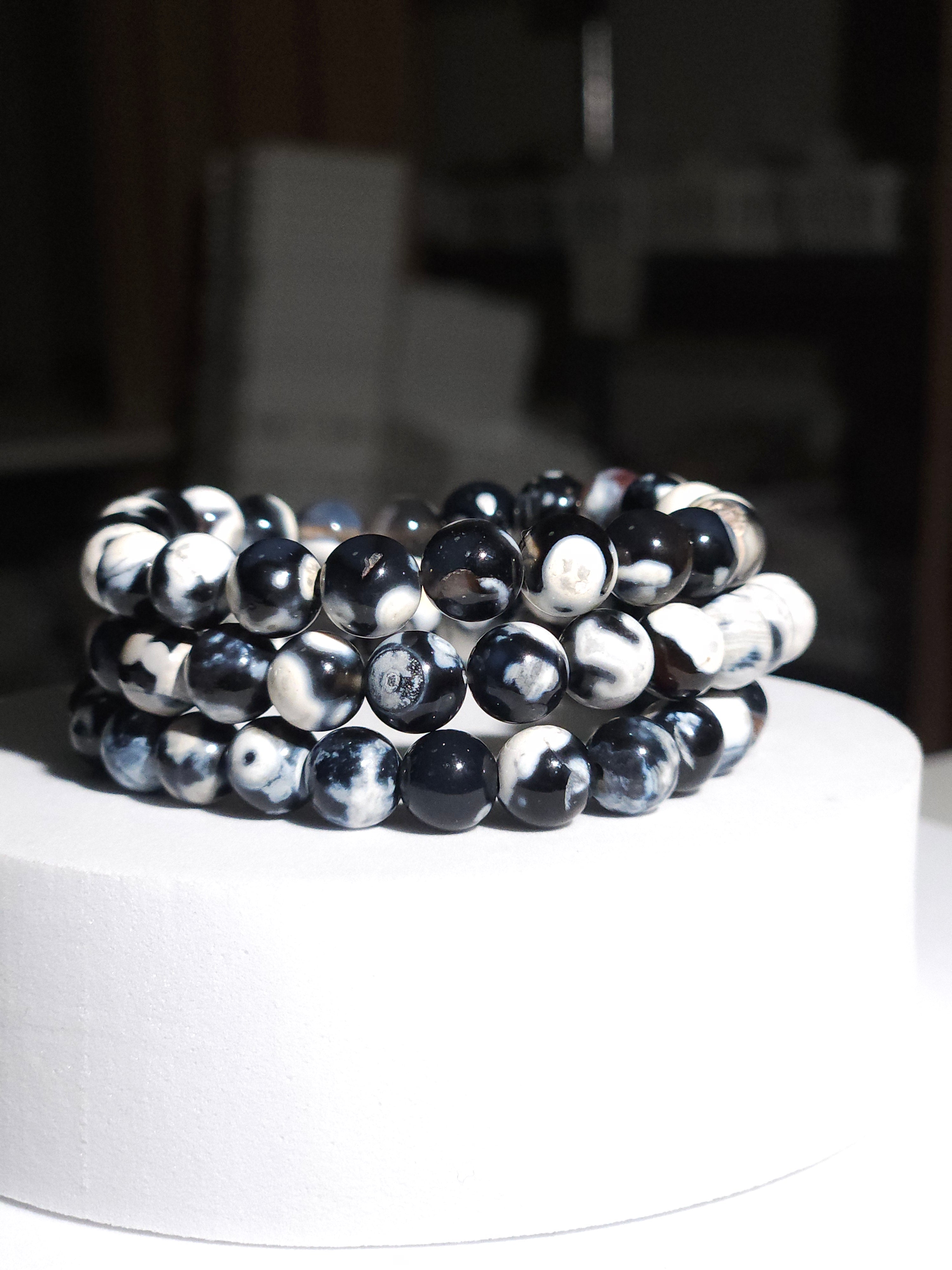 Orca Agate Bracelet | 8mm