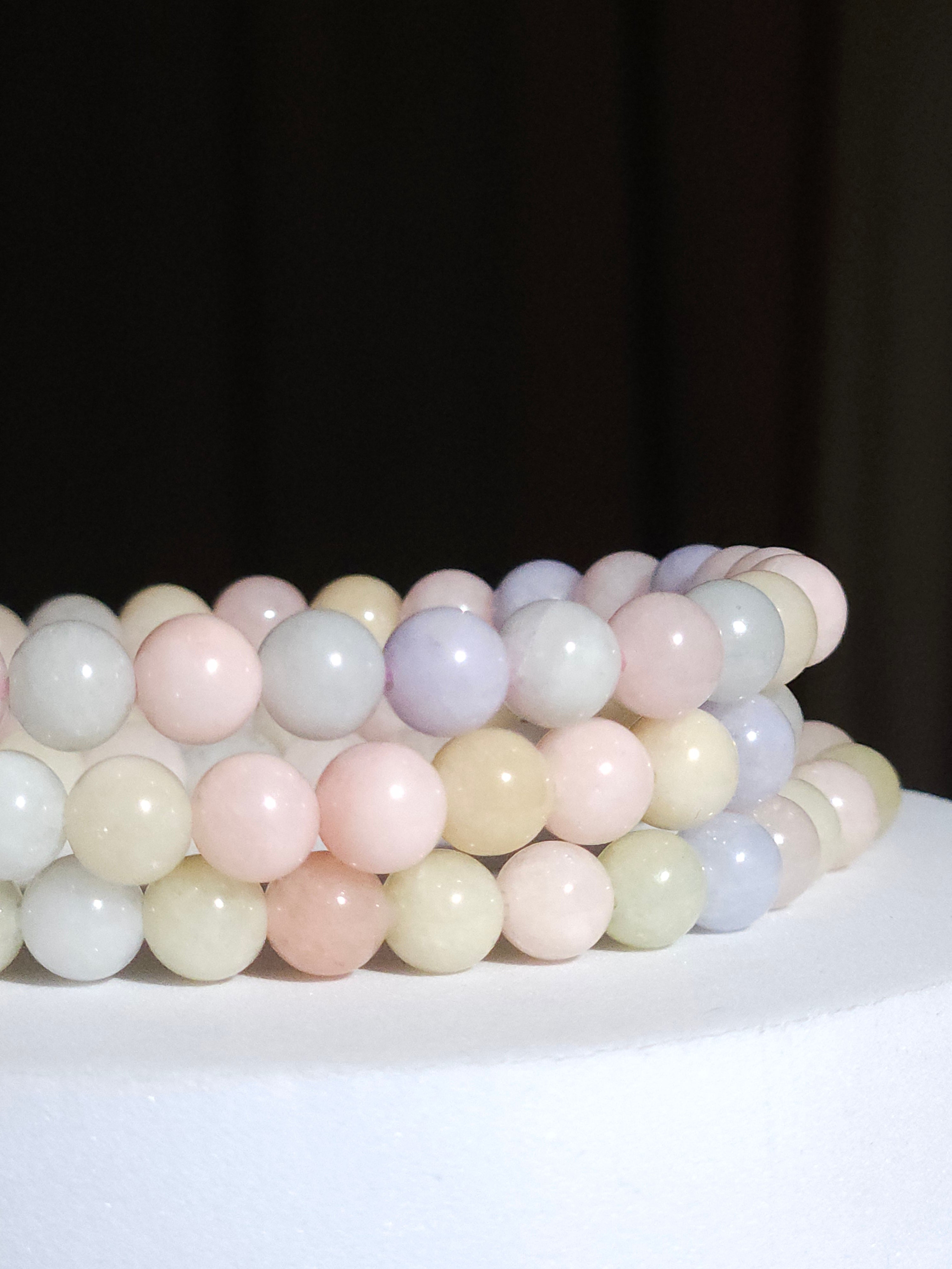 Aquamarine x Morganite bracelet | 6mm