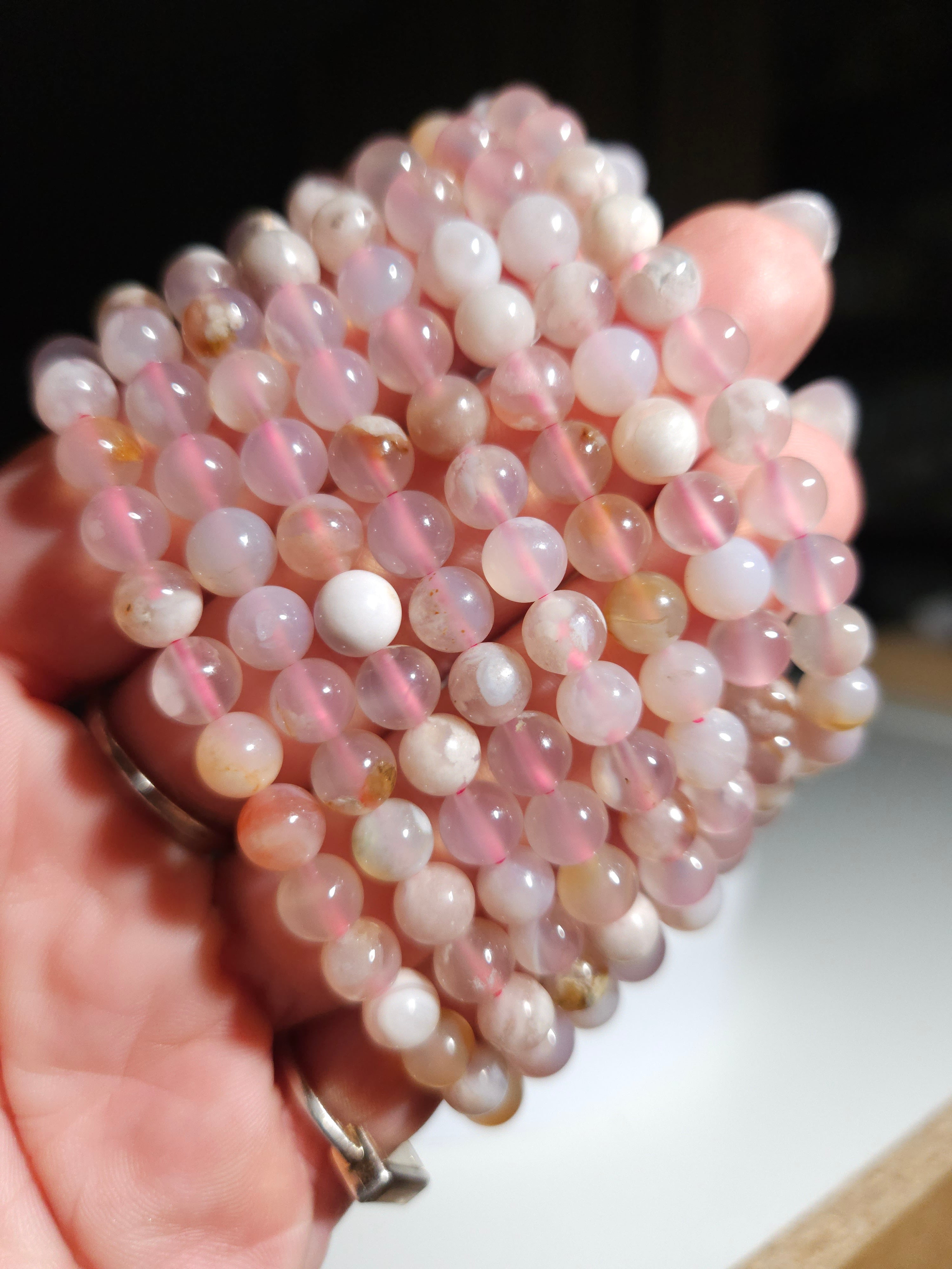 Flower Agate Bracelet | 6mm